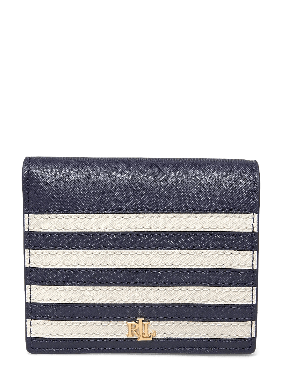 Lauren Ralph Lauren - Color-Blocked Leather Compact Wallet - rahakotid - refined navy/soft - 0