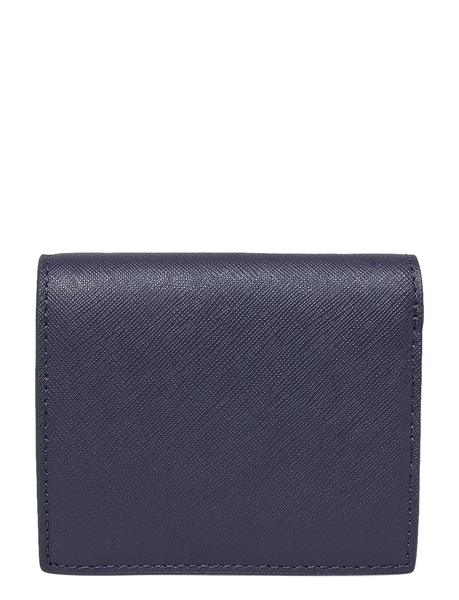 Lauren Ralph Lauren - Color-Blocked Leather Compact Wallet - rahakotid - refined navy/soft - 1