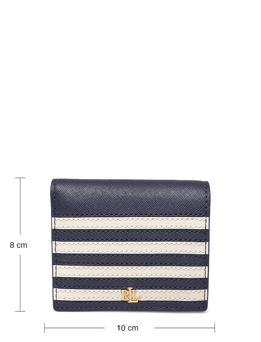 Lauren Ralph Lauren - Color-Blocked Leather Compact Wallet - rahakotid - refined navy/soft - 3
