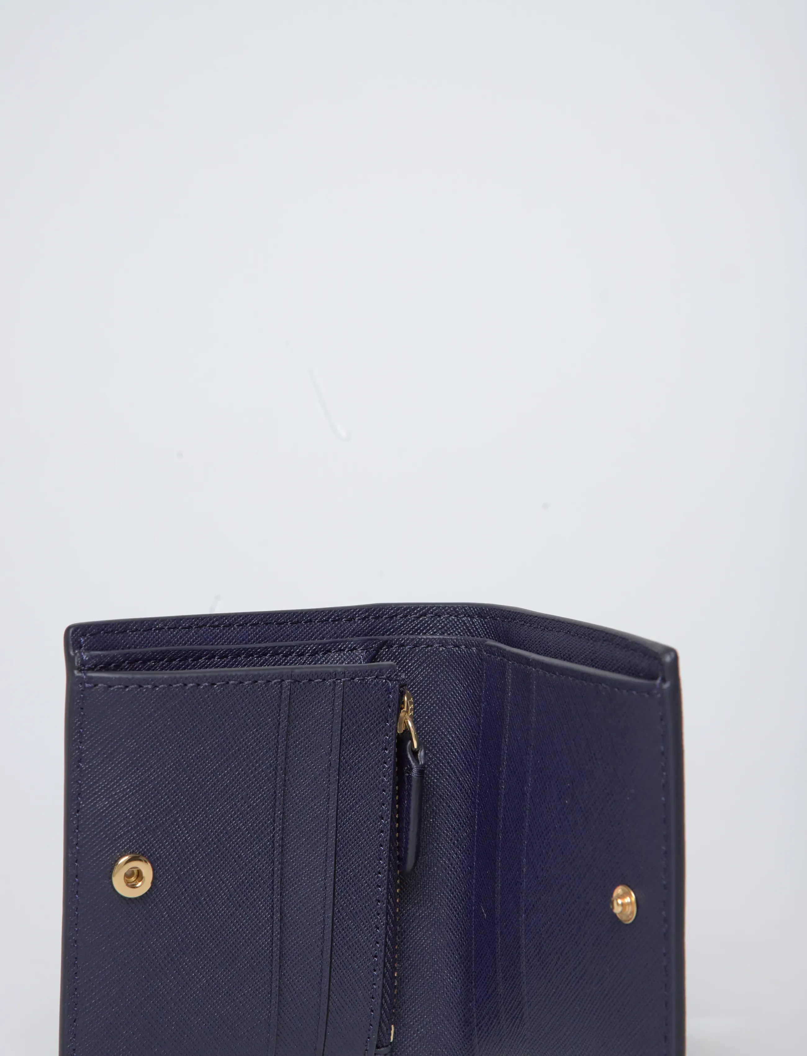 Lauren Ralph Lauren - PIECD CRSSHTCH LTHR-CMPCT WALLET-WL - rahakotid - refined navy/soft - 4