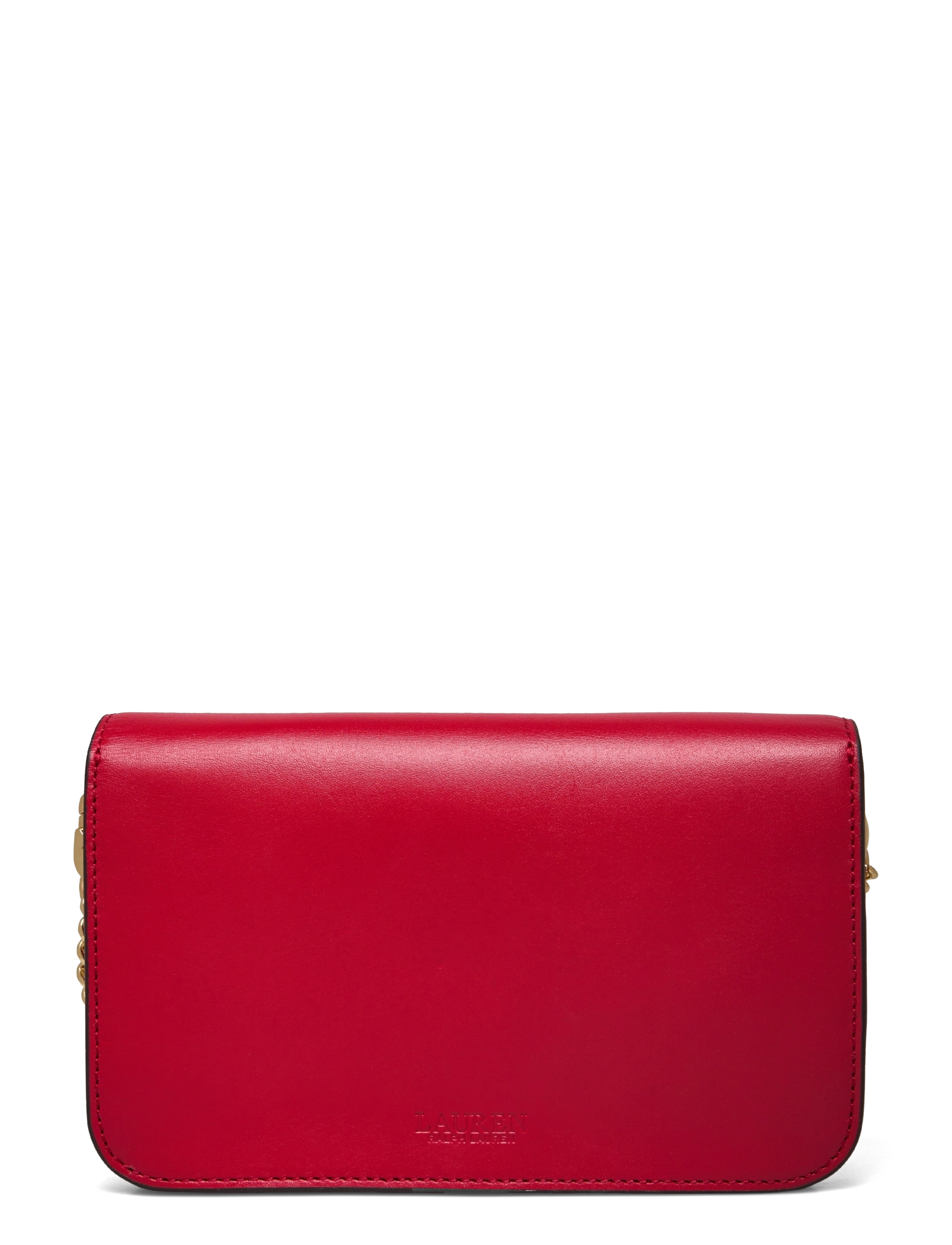 Lauren Ralph Lauren - Leather Large Tanner Chain Wallet - festive red/heart - 1