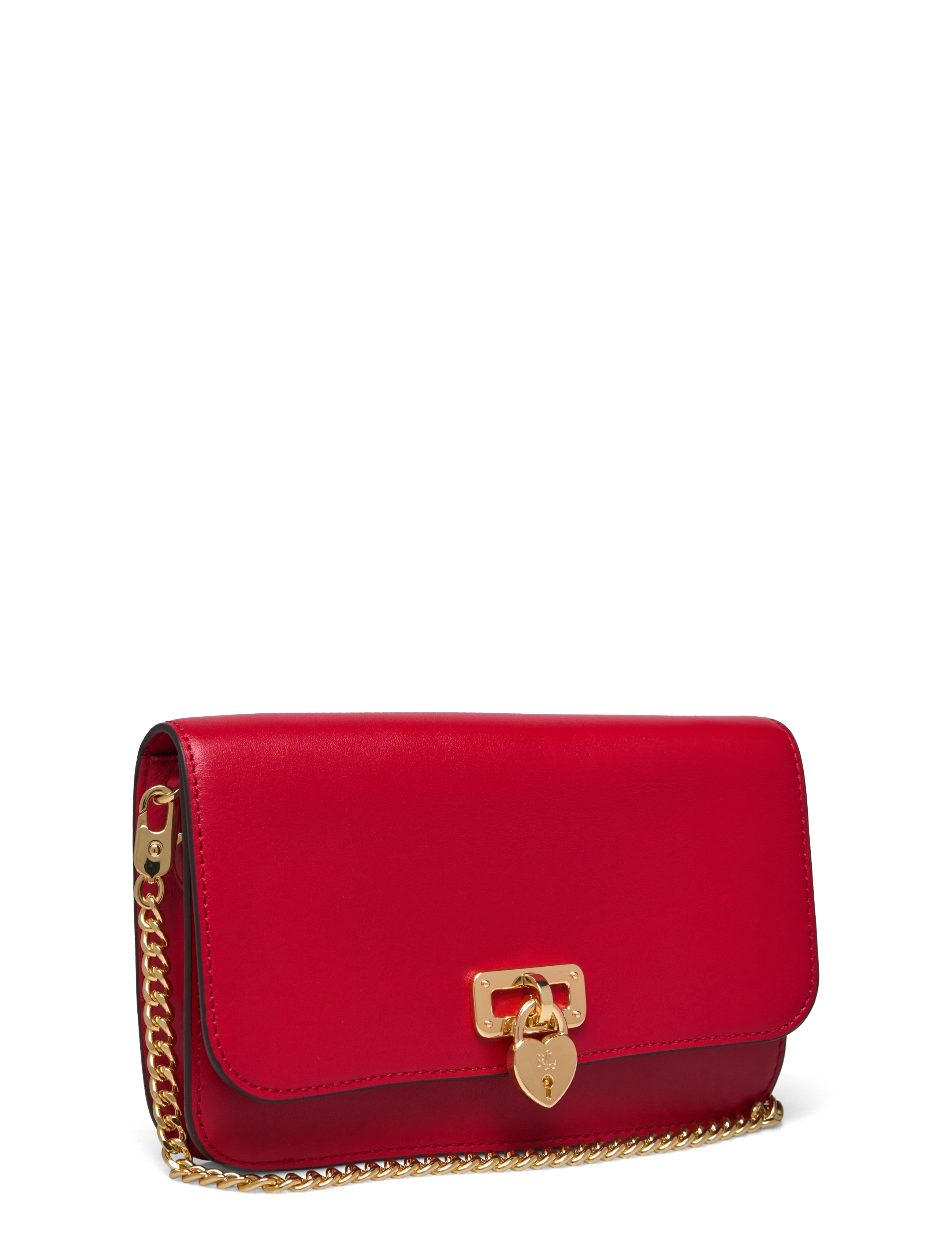 Lauren Ralph Lauren - Leather Large Tanner Chain Wallet - festive red/heart - 2