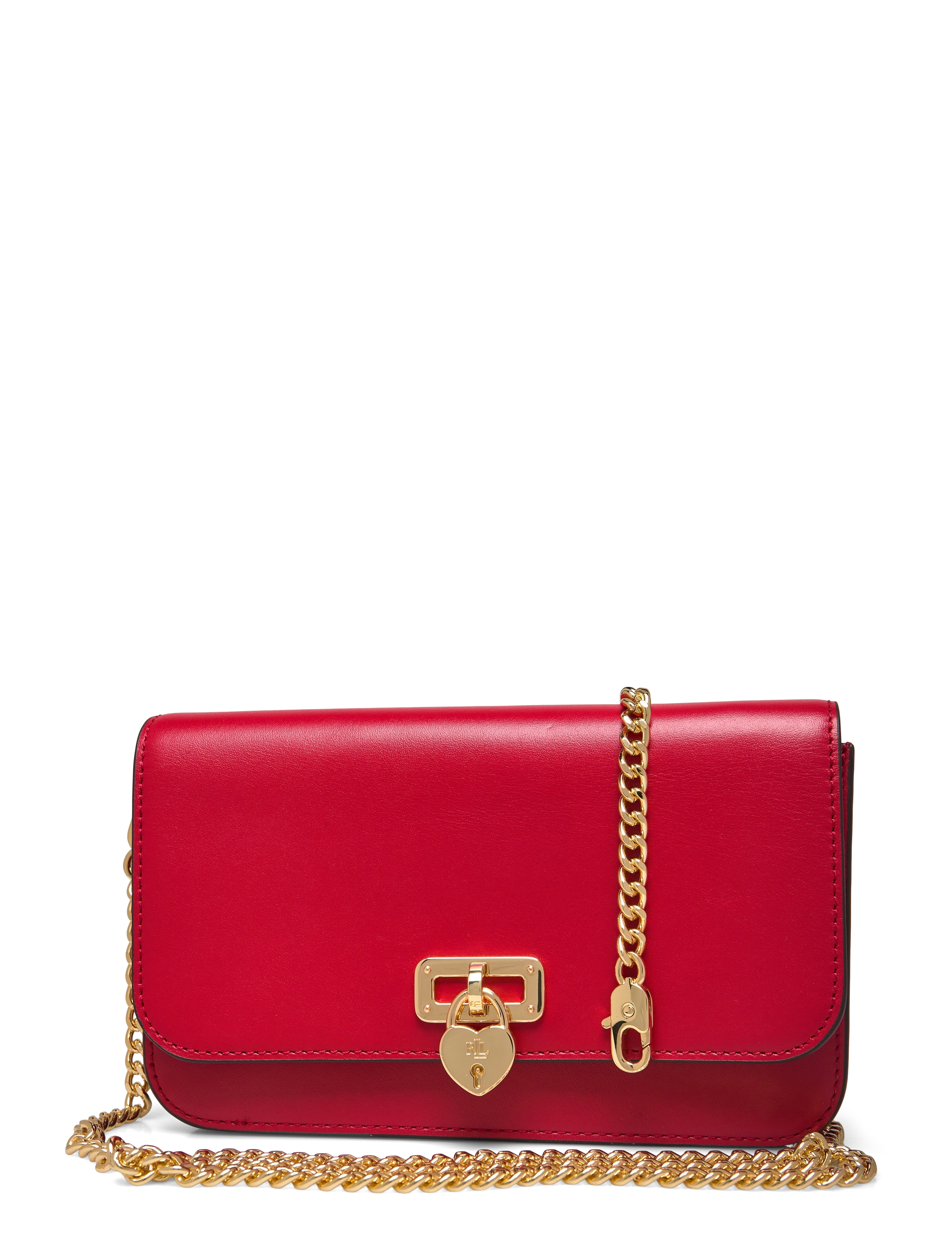 Lauren Ralph Lauren - Leather Large Tanner Chain Wallet - festive red/heart - 3