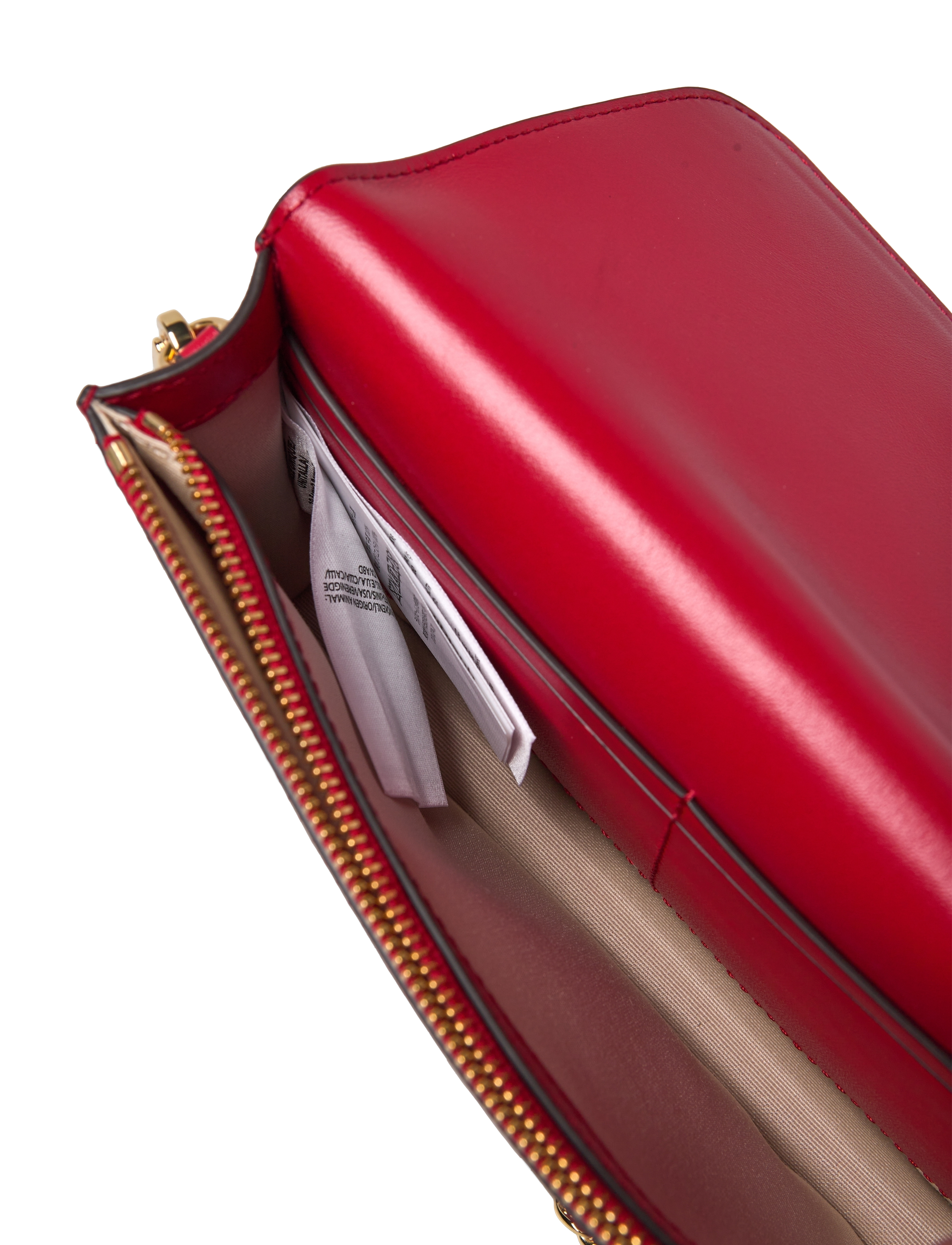 Lauren Ralph Lauren - Leather Large Tanner Chain Wallet - festive red/heart - 4