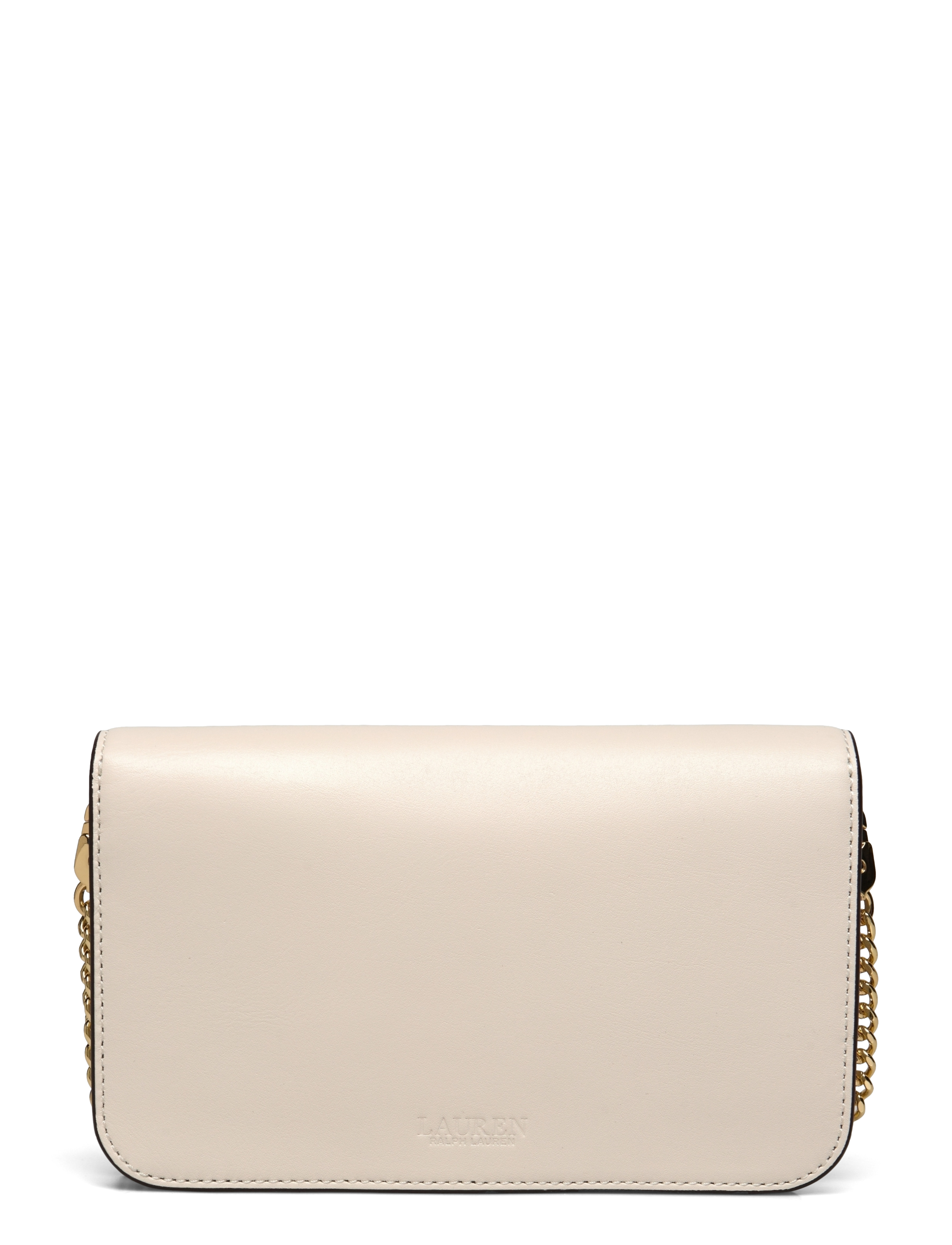 Lauren Ralph Lauren - Leather Large Tanner Chain Wallet - soft white/heart - 1