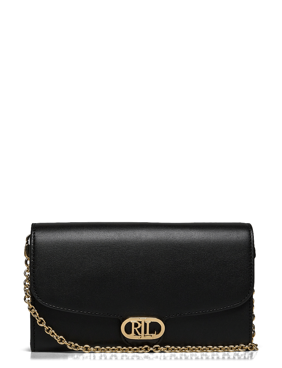 Lauren Ralph Lauren - Leather Medium Adair Crossbody - Üleõlakotid - black - 0