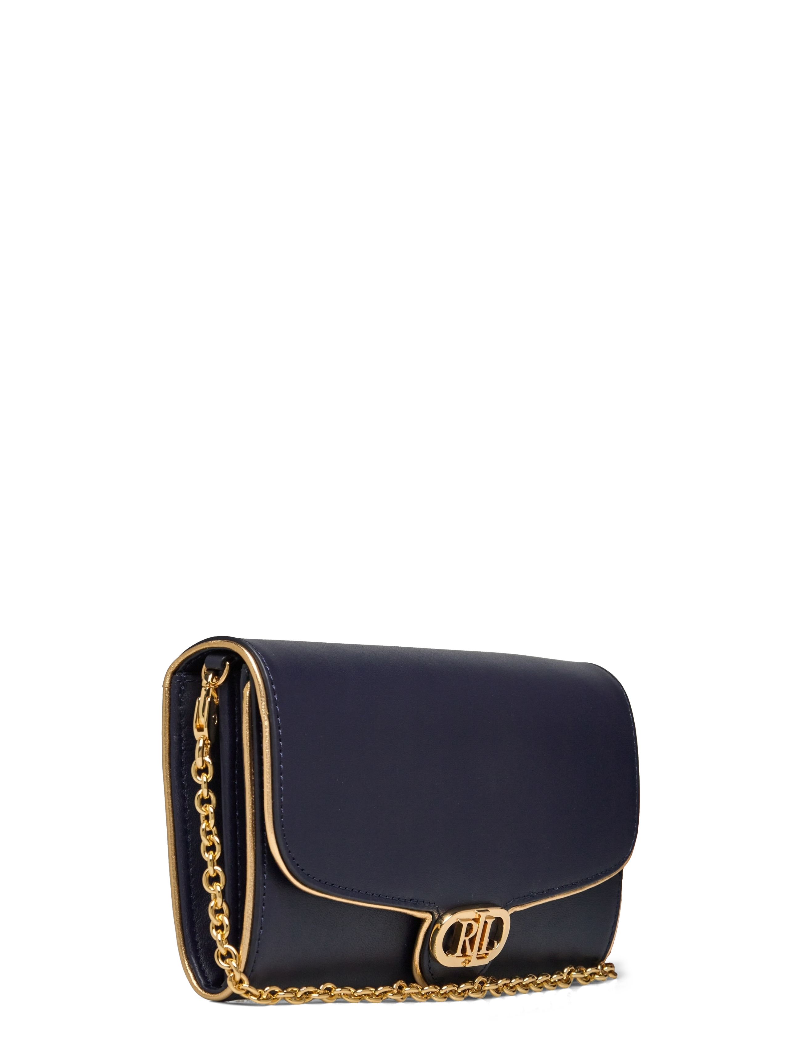 Lauren Ralph Lauren - Two-Tone Leather Medium Adair Crossbody - refined navy/mode - 2