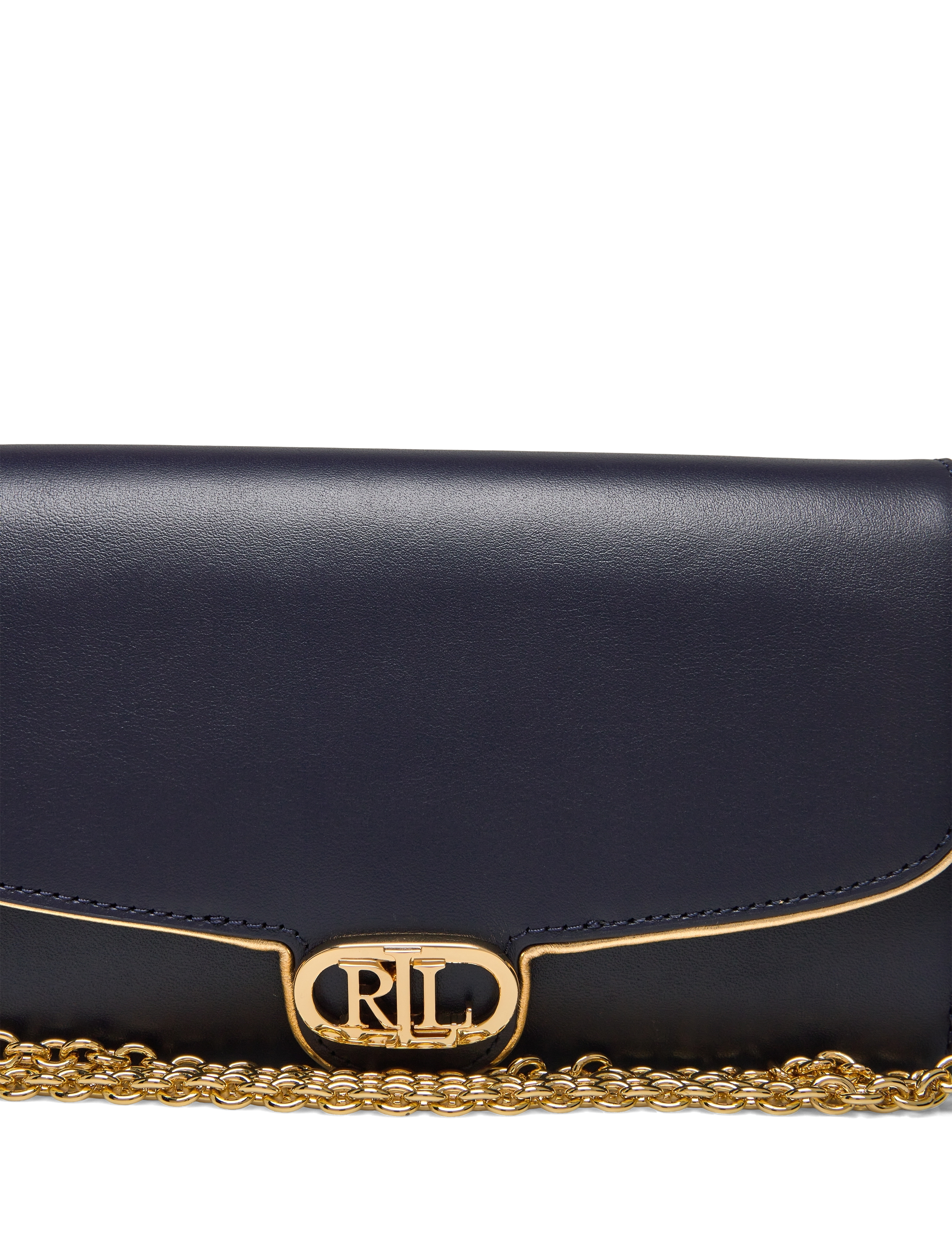 Lauren Ralph Lauren - Two-Tone Leather Medium Adair Crossbody - refined navy/mode - 3