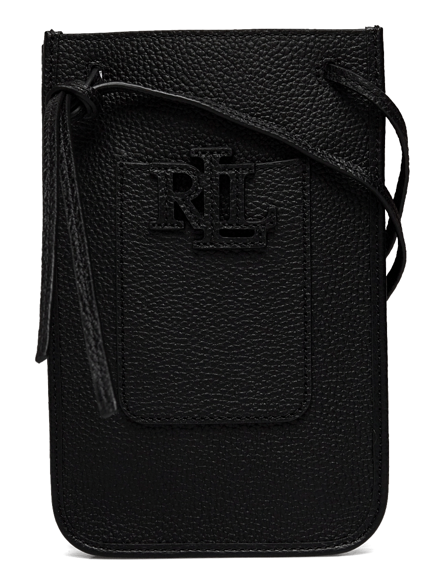 Lauren Ralph Lauren - Pebbled Cameryn Crossbody Tech Case - crossbody bags - black - 0