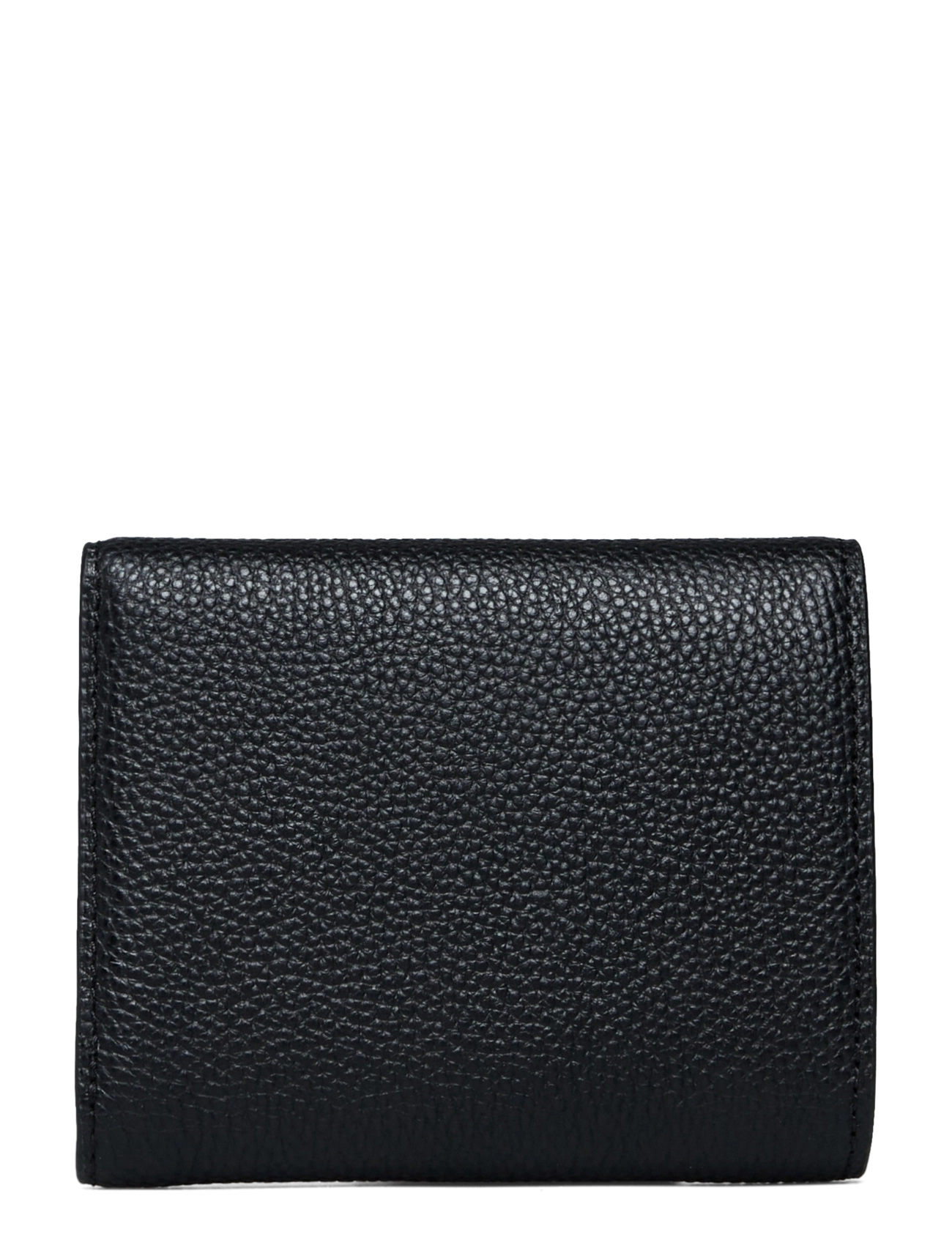 Lauren Ralph Lauren - PEBBLED LEATHER-CMRYN SM FLP-WLT-SM - piniginės - black - 1