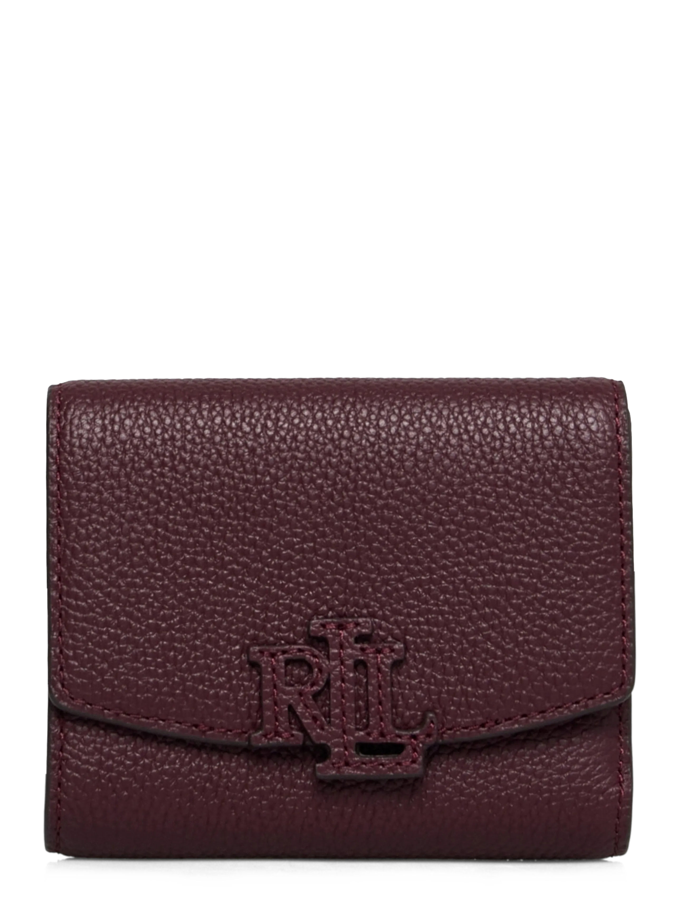 LAUREN RALPH LAUREN Pebbled Leder-Cmryn Sm Flp-Wlt-Sm Rot - One Size - Damen