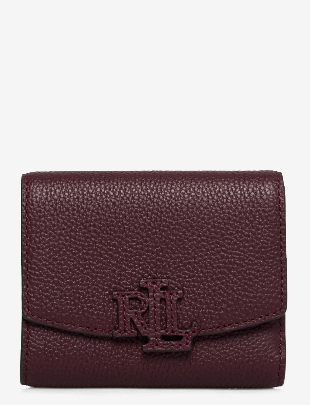 Lauren Ralph Lauren - Pebbled Small Cameryn Flap Wallet - punge - dark garnet - 0