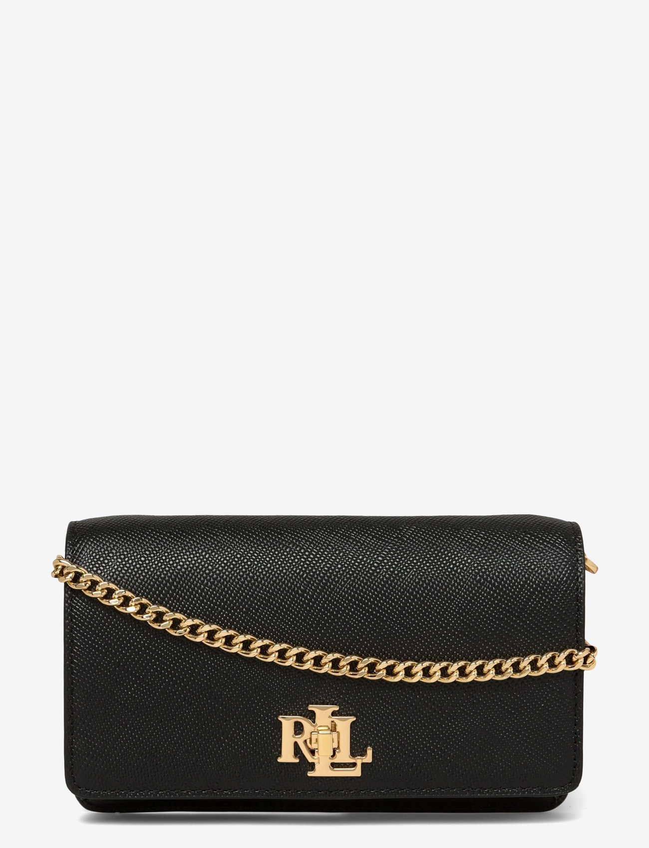 Lauren Ralph Lauren - Crosshatch Crossbody Turn-Lock Tech Case - crossbody bags - black - 0