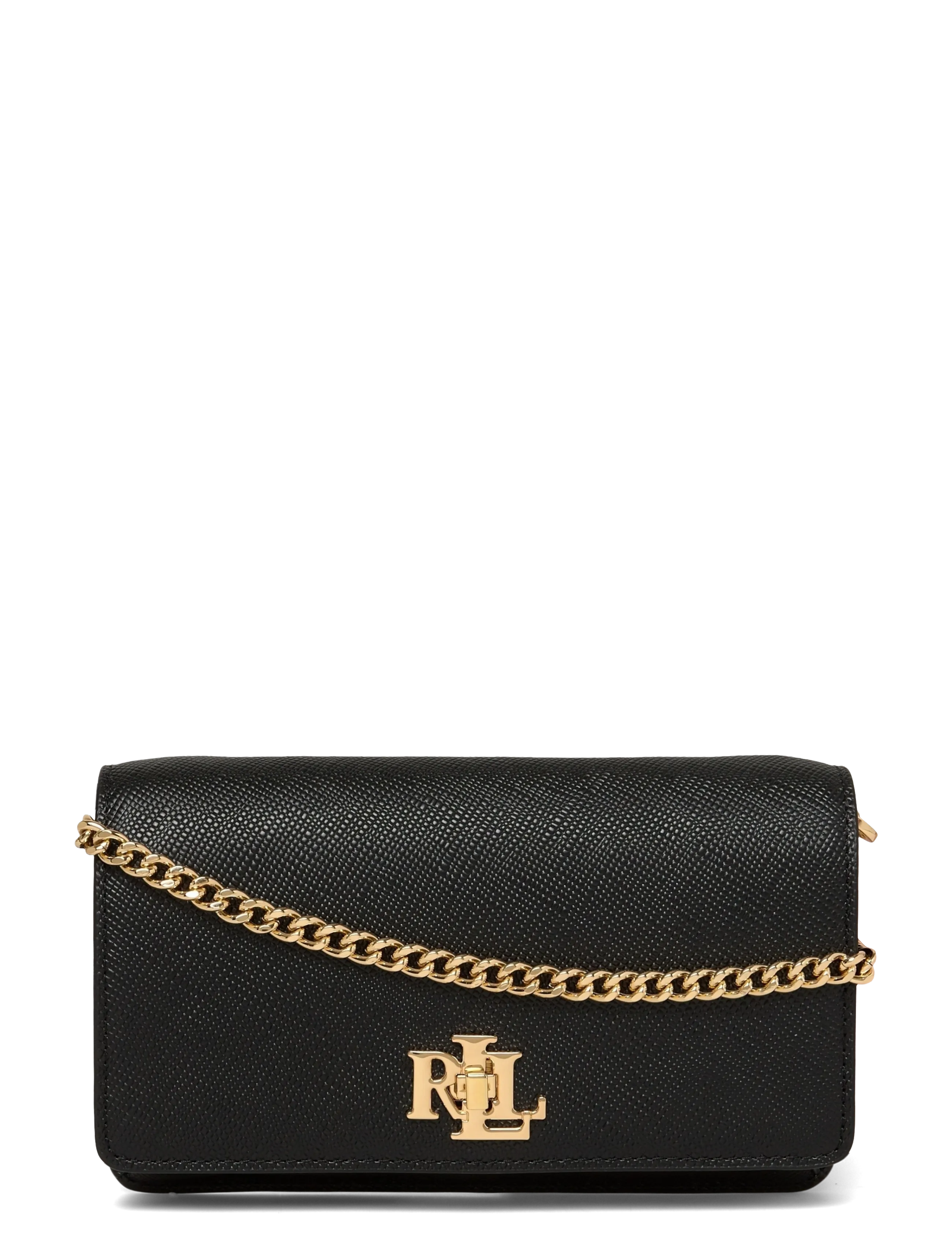 Lauren Ralph Lauren Crosshatch Crossbody Turn-Lock Tech Case - Vesker - BLACK / black