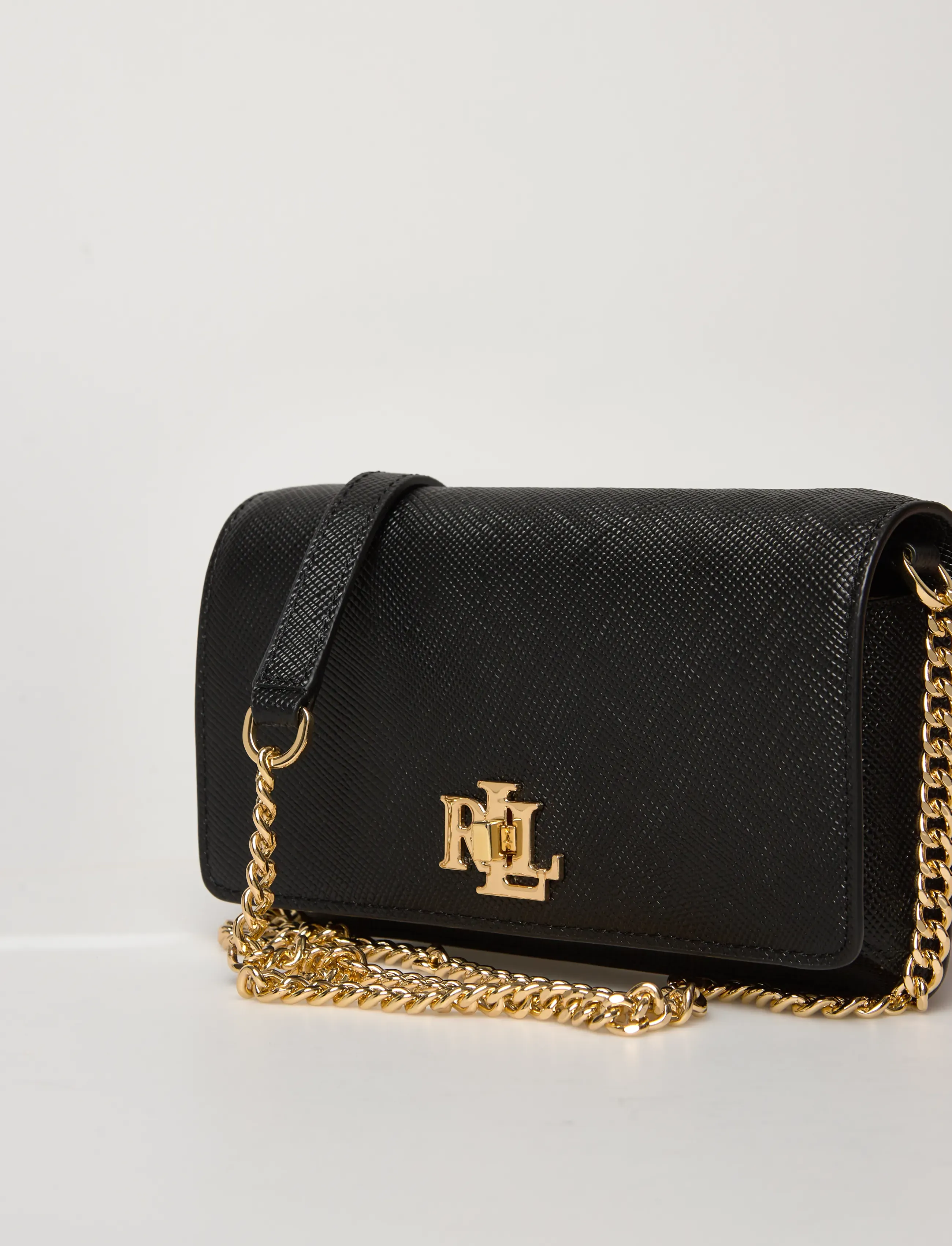 Lauren Ralph Lauren - Crosshatch Crossbody Turn-Lock Tech Case - black - 3