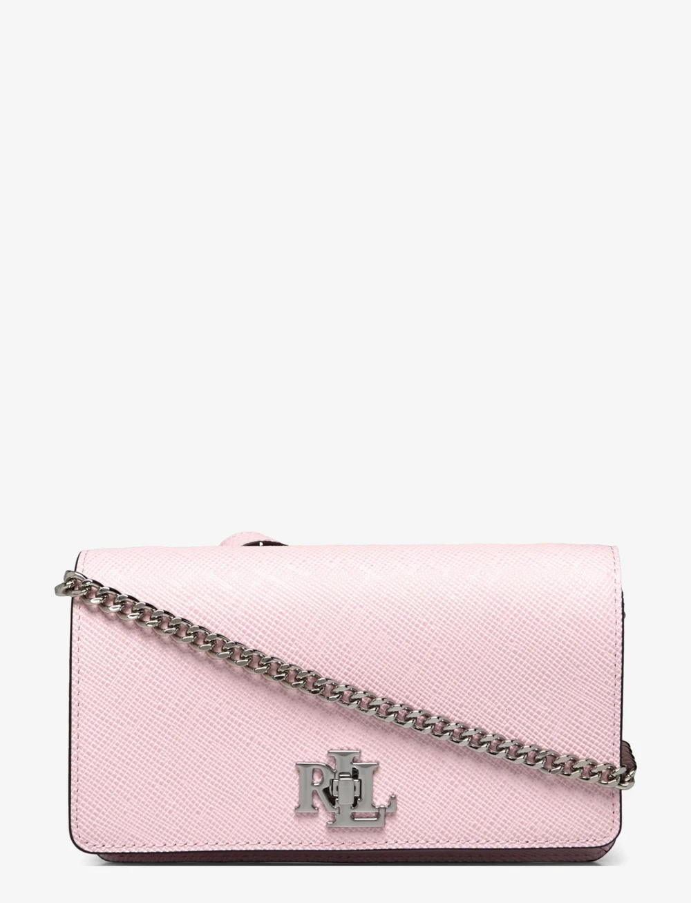Lauren Ralph Lauren - Crosshatch Crossbody Turn-Lock Tech Case - crossbody bags - hint of pink - 0
