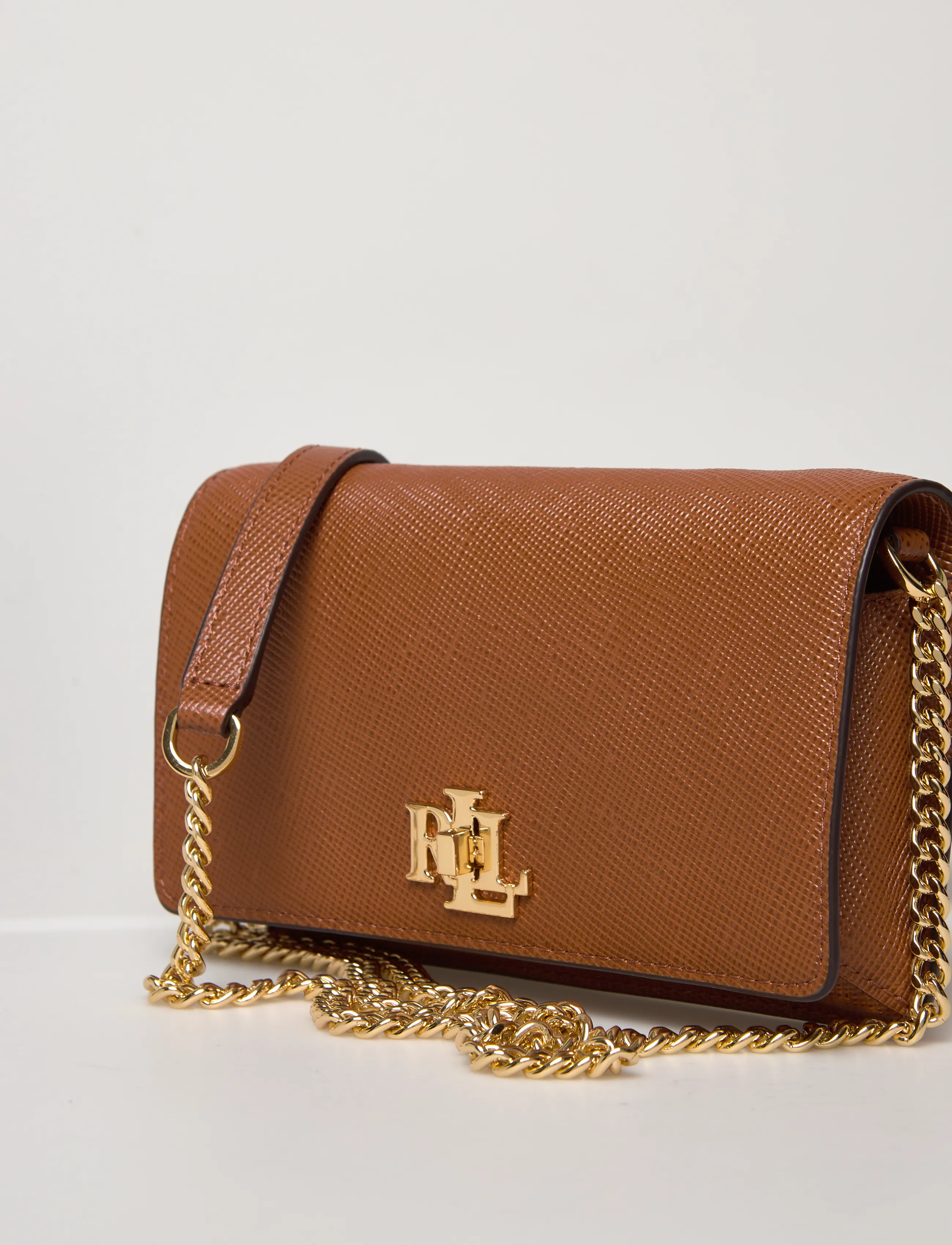 Lauren Ralph Lauren - Crosshatch Crossbody Turn-Lock Tech Case - lauren tan - 3