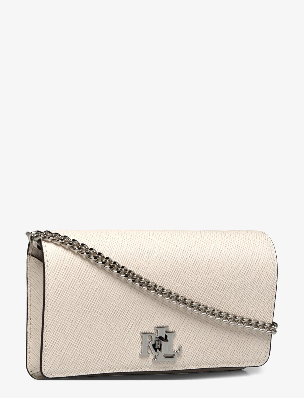 Lauren Ralph Lauren - Crosshatch Crossbody Turn-Lock Tech Case - töskur með axlaról - soft white - 2