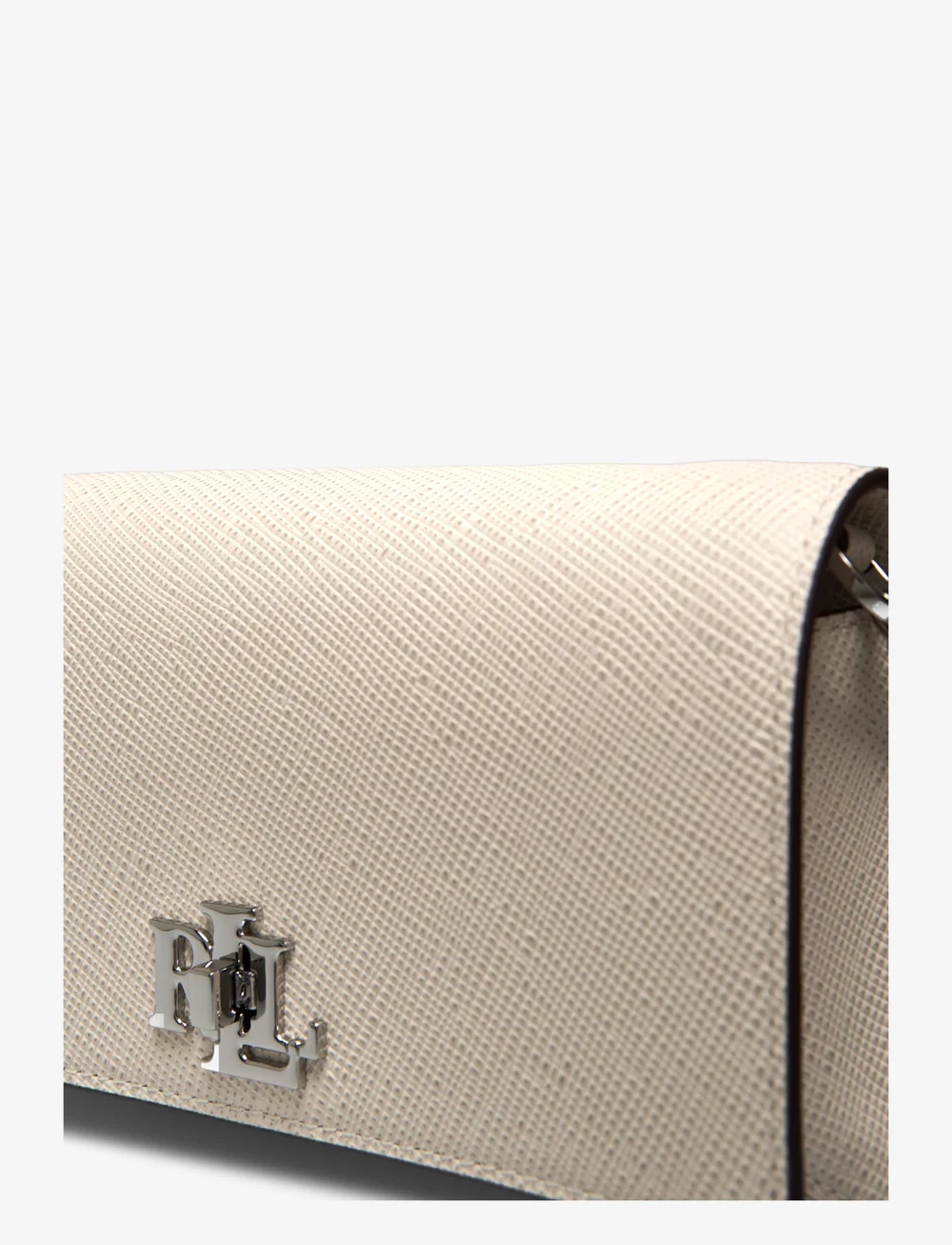 Lauren Ralph Lauren - Crosshatch Crossbody Turn-Lock Tech Case - töskur með axlaról - soft white - 3