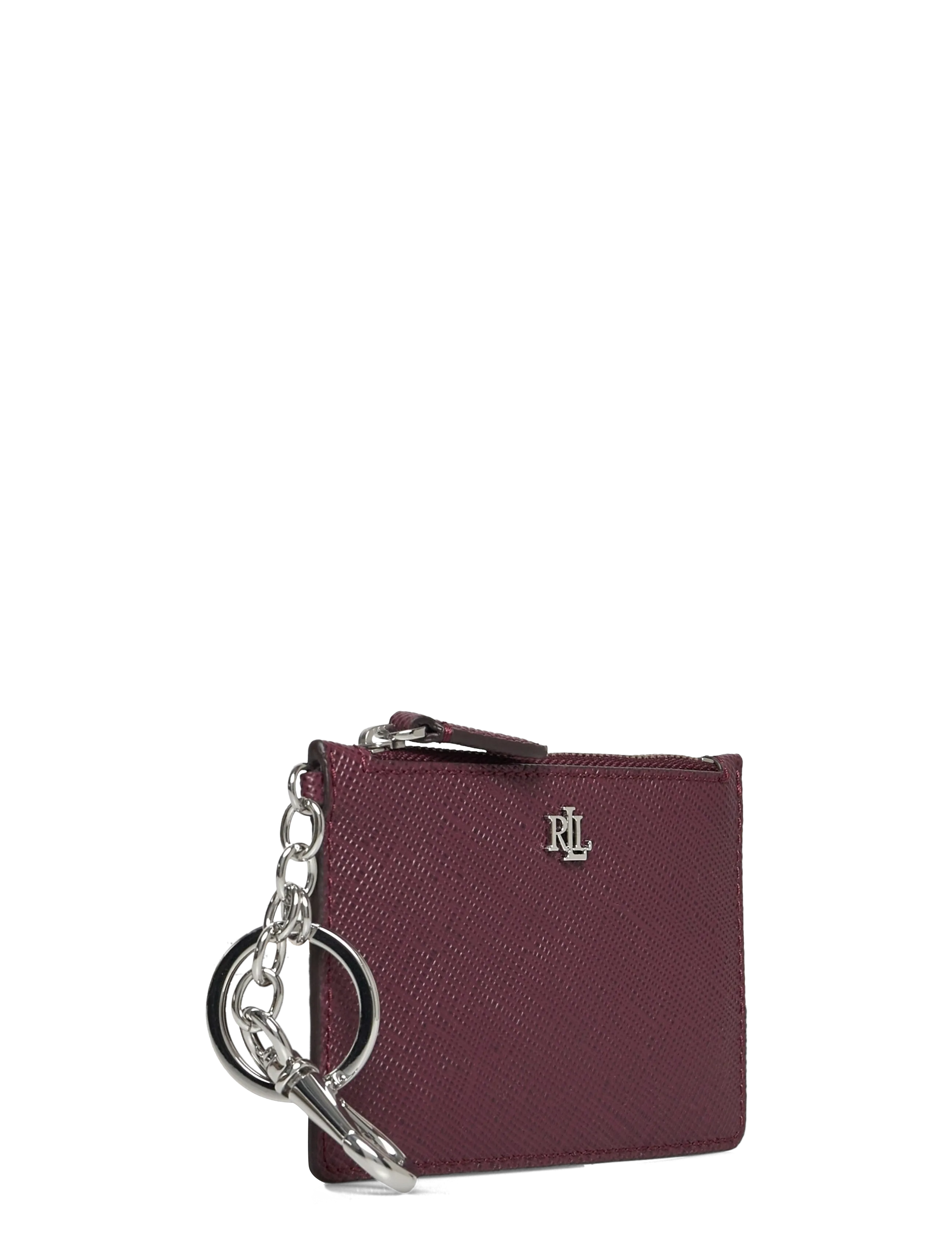 Lauren Ralph Lauren - Crosshatch Leather Zip Card Case - kartenetuis - dark garnet - 2