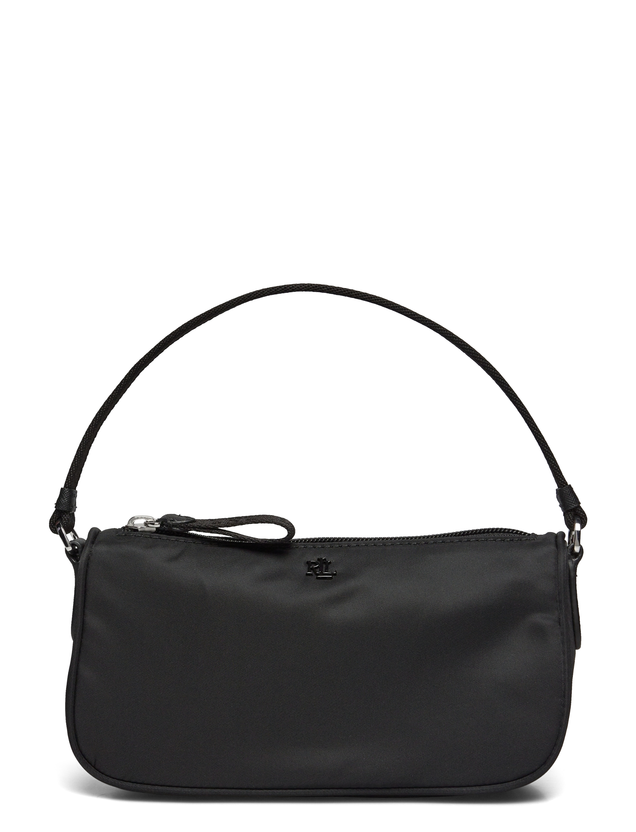 Lauren Ralph Lauren Medium Nylon Top-Handle Pouch - Kotid - BLACK/BLACK / black