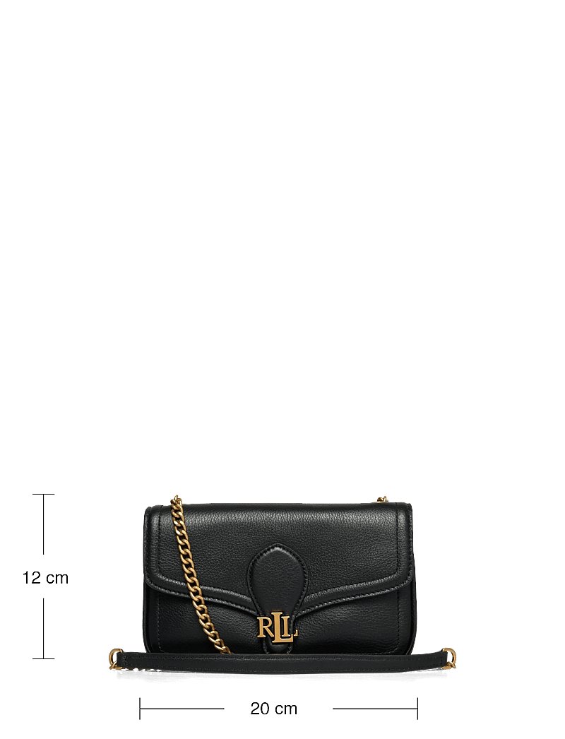 Lauren Ralph Lauren - Pebbled Leather Bradley Crossbody Wallet - crossbody bags - black - 3