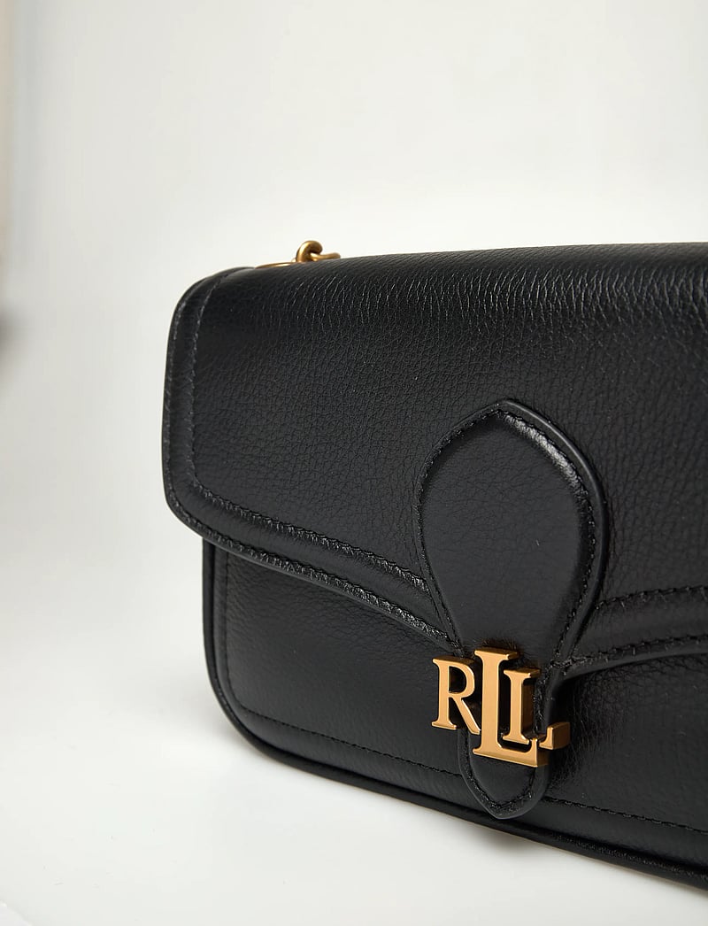 Lauren Ralph Lauren - Pebbled Leather Bradley Crossbody Wallet - crossbody bags - black - 3