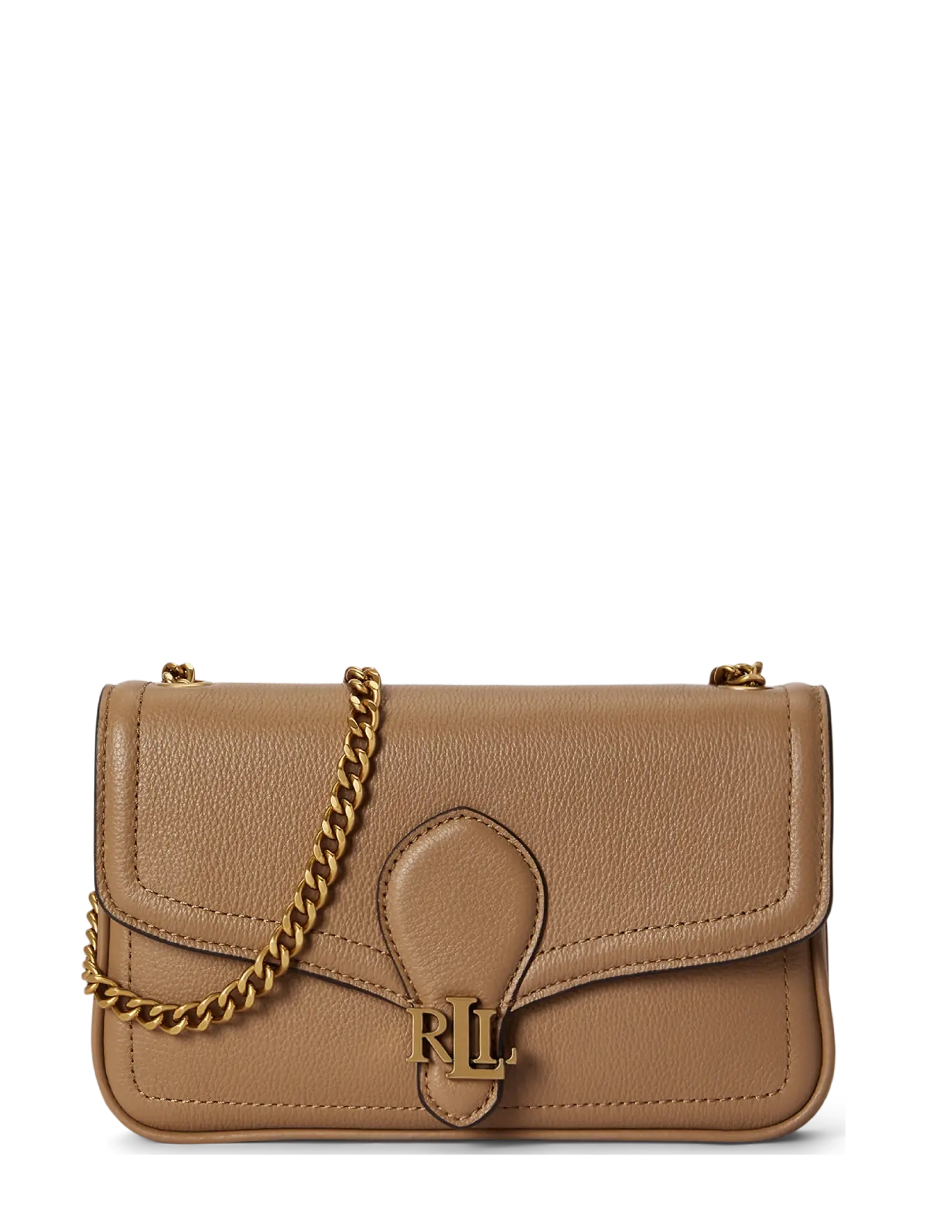 Lauren Ralph Lauren Pebbled Leather Bradley Crossbody Wallet - Autumn/Winter 2026 - CAMEL / brown