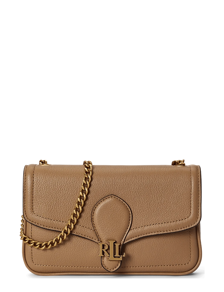 Lauren Ralph Lauren - Pebbled Leather Bradley Crossbody Wallet - umhängetaschen - camel - 0