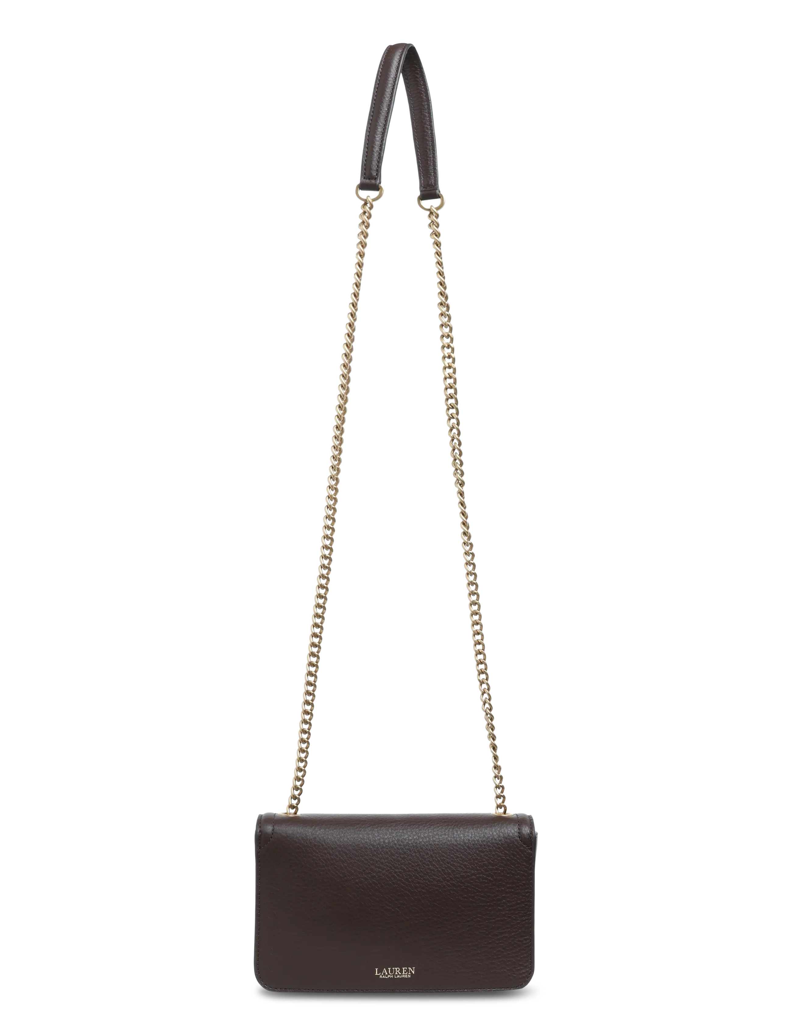 Lauren Ralph Lauren - LUXE PEBBLE LTHR-BRADLEY WLLT-WOC-L - accessoires - chestnut brown - 1