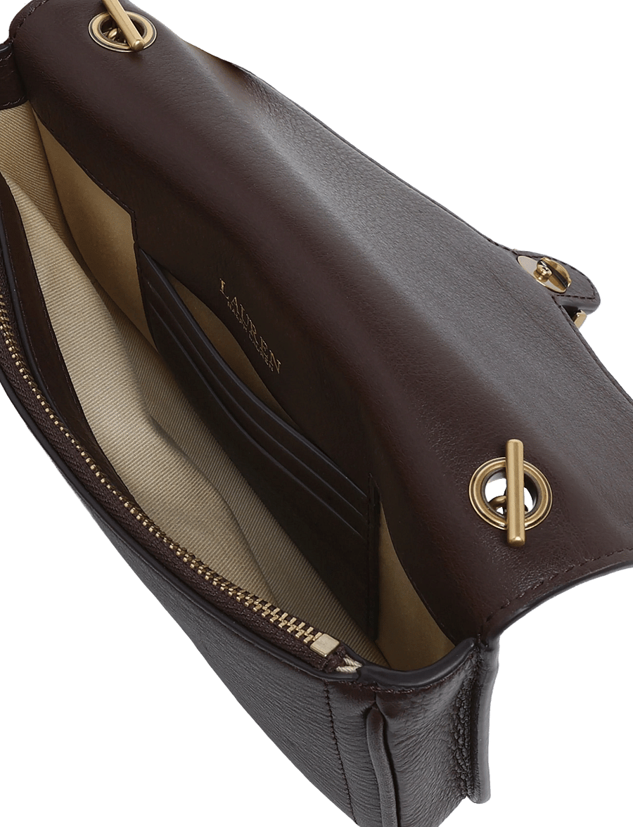 Lauren Ralph Lauren - LUXE PEBBLE LTHR-BRADLEY WLLT-WOC-L - Üleõlakotid - chestnut brown - 4