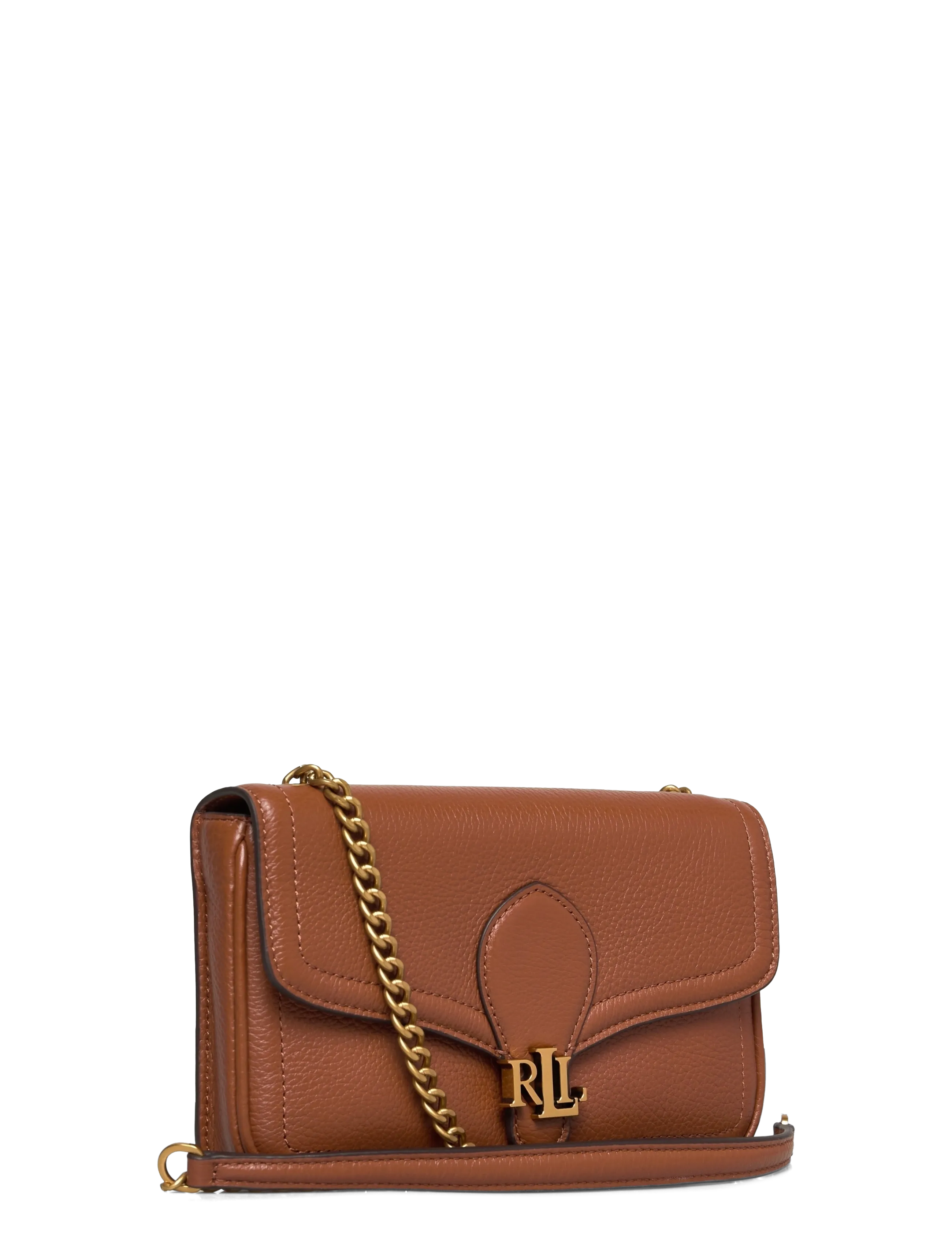 Lauren Ralph Lauren - Pebbled Leather Bradley Crossbody Wallet - umhängetaschen - lauren tan - 2