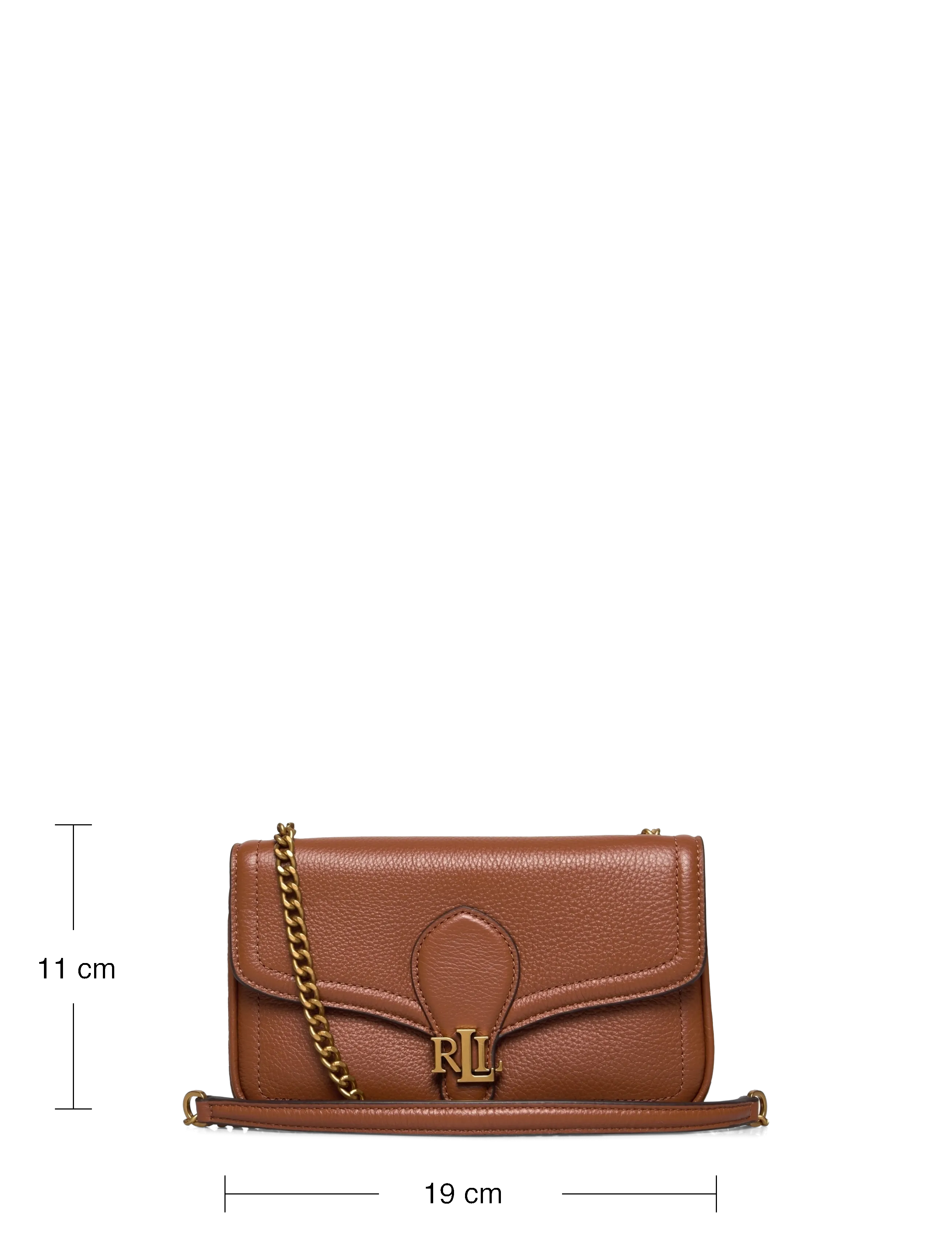 Lauren Ralph Lauren - Pebbled Leather Bradley Crossbody Wallet - umhängetaschen - lauren tan - 3