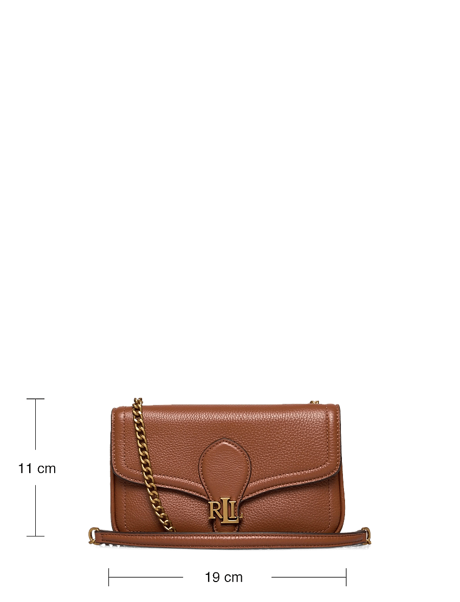 Lauren Ralph Lauren - Pebbled Leather Bradley Crossbody Wallet - umhängetaschen - lauren tan - 3