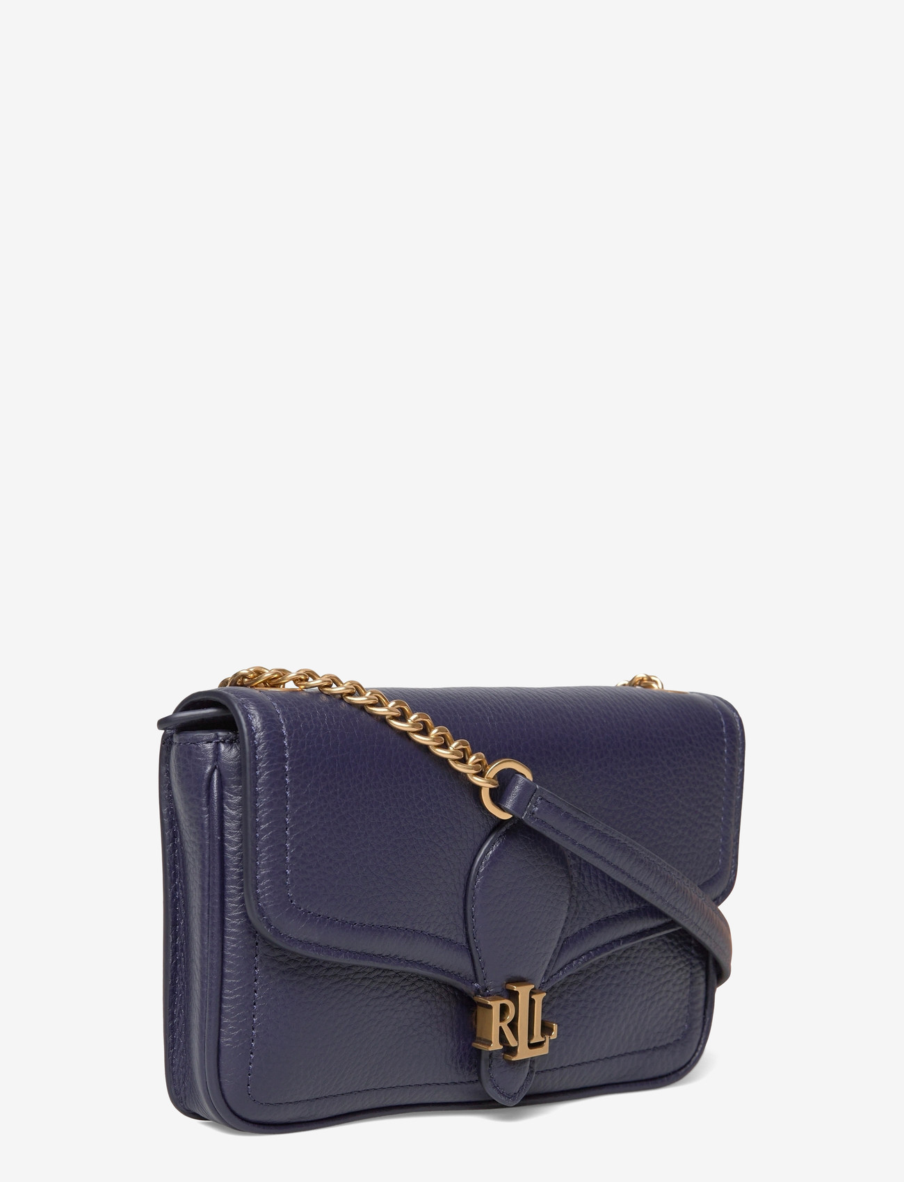 Lauren Ralph Lauren - Pebbled Leather Bradley Crossbody Wallet - crossbody bags - refined navy - 2