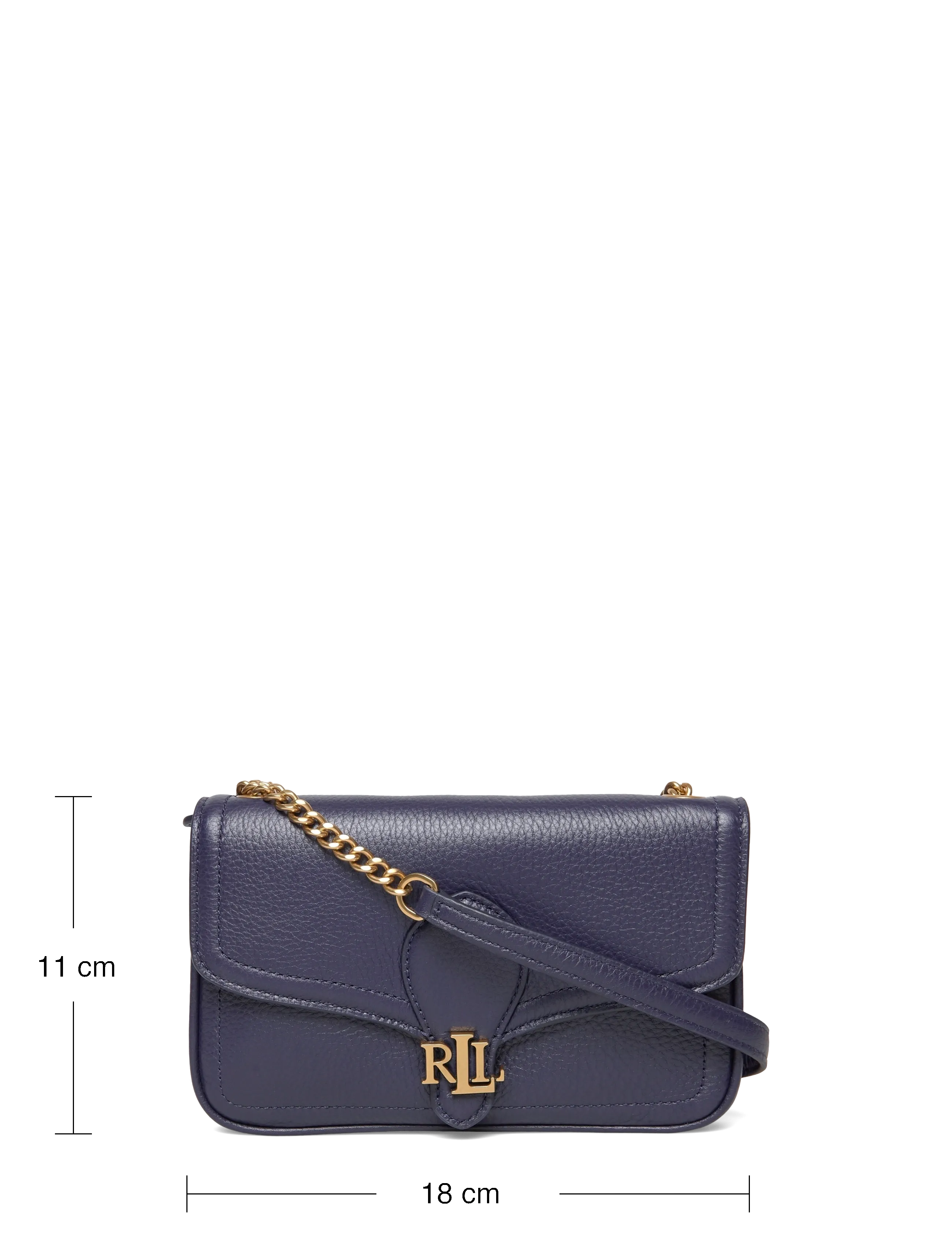 Lauren Ralph Lauren - LUXE PEBBLE LTHR-BRADLEY WLLT-WOC-L - crossbody bags - refined navy - 3