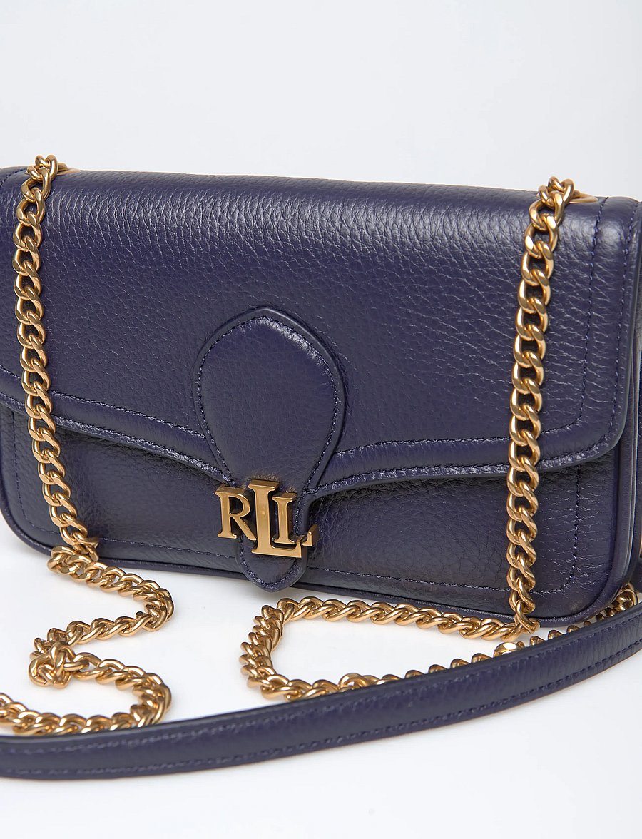 Lauren Ralph Lauren - LUXE PEBBLE LTHR-BRADLEY WLLT-WOC-L - crossbody bags - refined navy - 4