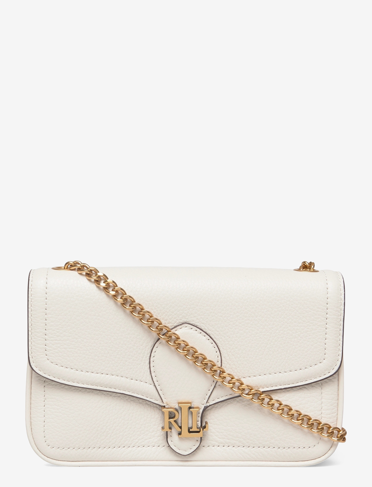 Lauren Ralph Lauren - Pebbled Leather Bradley Crossbody Wallet - crossbody kotid - soft white - 0