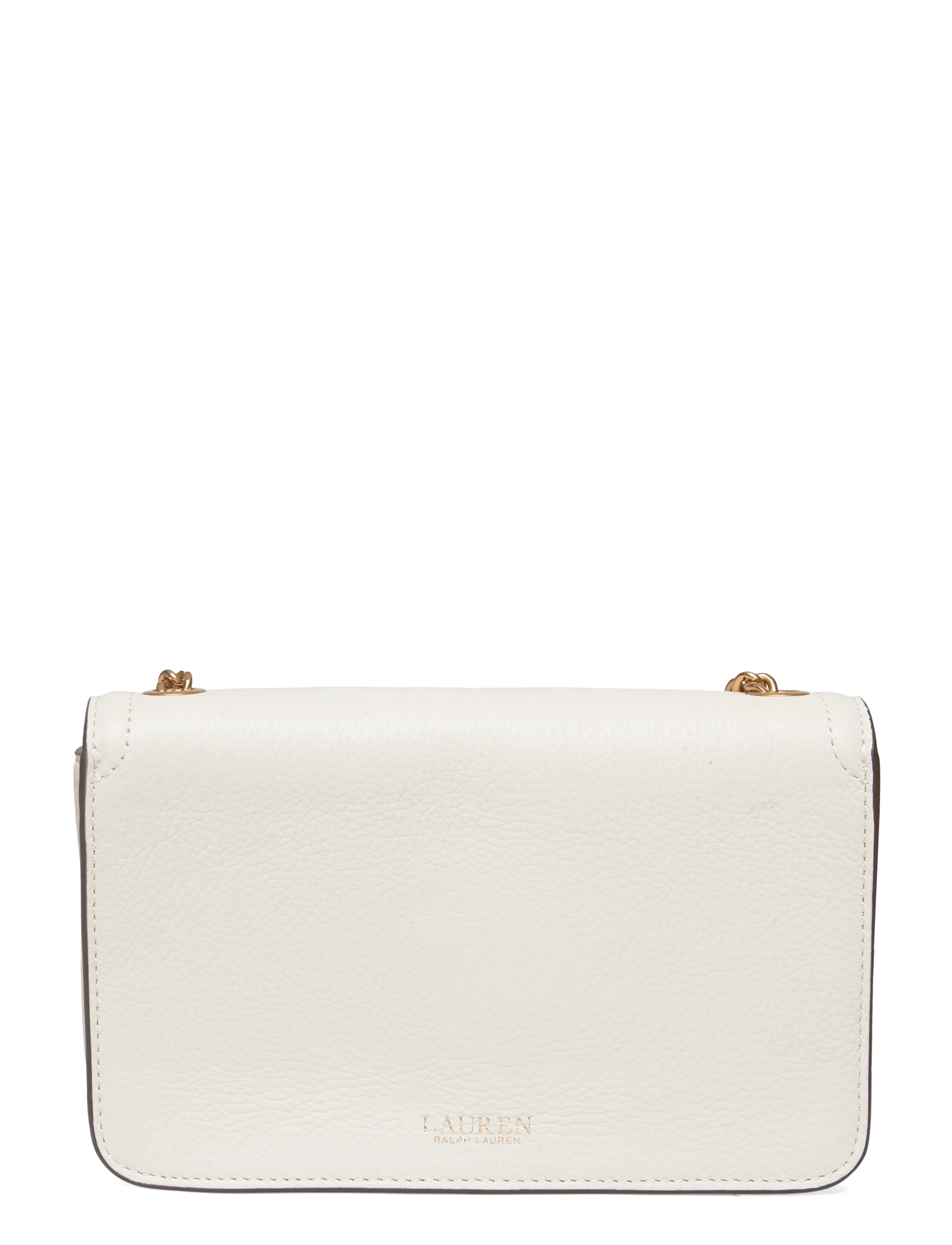 Lauren Ralph Lauren - Pebbled Leather Bradley Crossbody Wallet - crossbody bags - soft white - 1