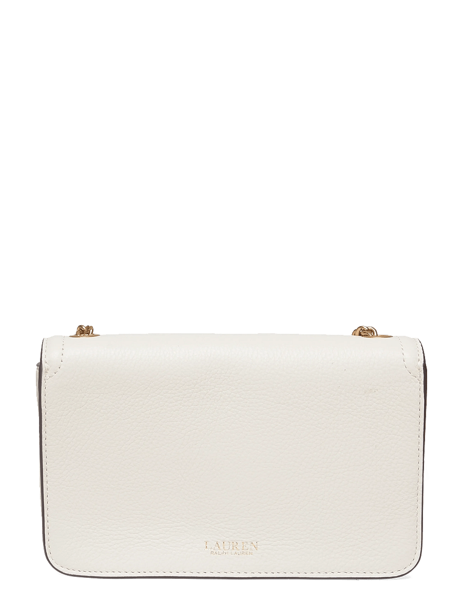 Lauren Ralph Lauren - Pebbled Leather Bradley Crossbody Wallet - umhängetaschen - soft white - 1