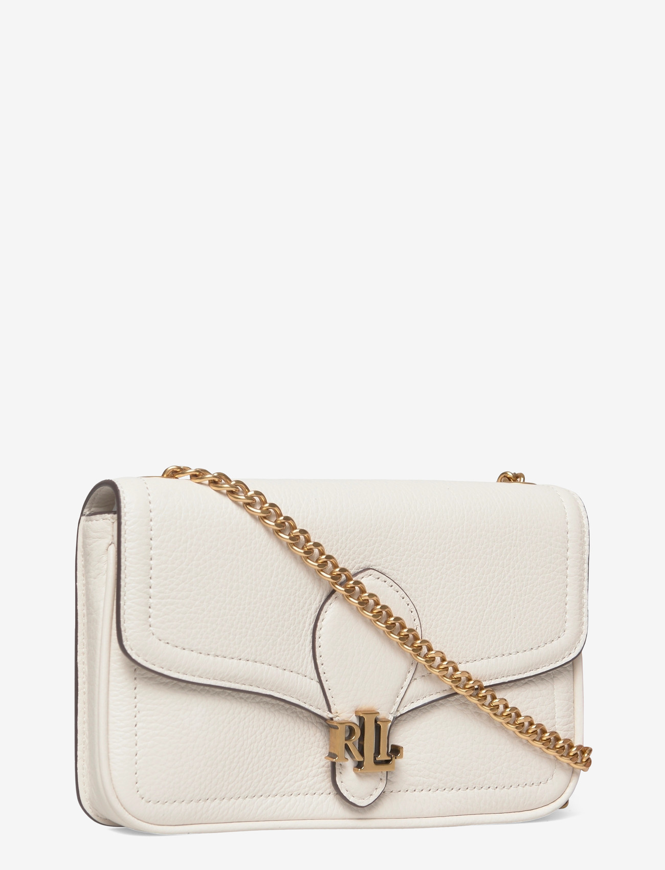 Lauren Ralph Lauren - Pebbled Leather Bradley Crossbody Wallet - crossbody kotid - soft white - 2