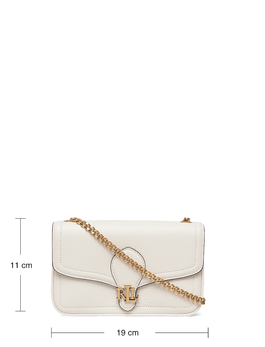 Lauren Ralph Lauren - Pebbled Leather Bradley Crossbody Wallet - umhängetaschen - soft white - 3