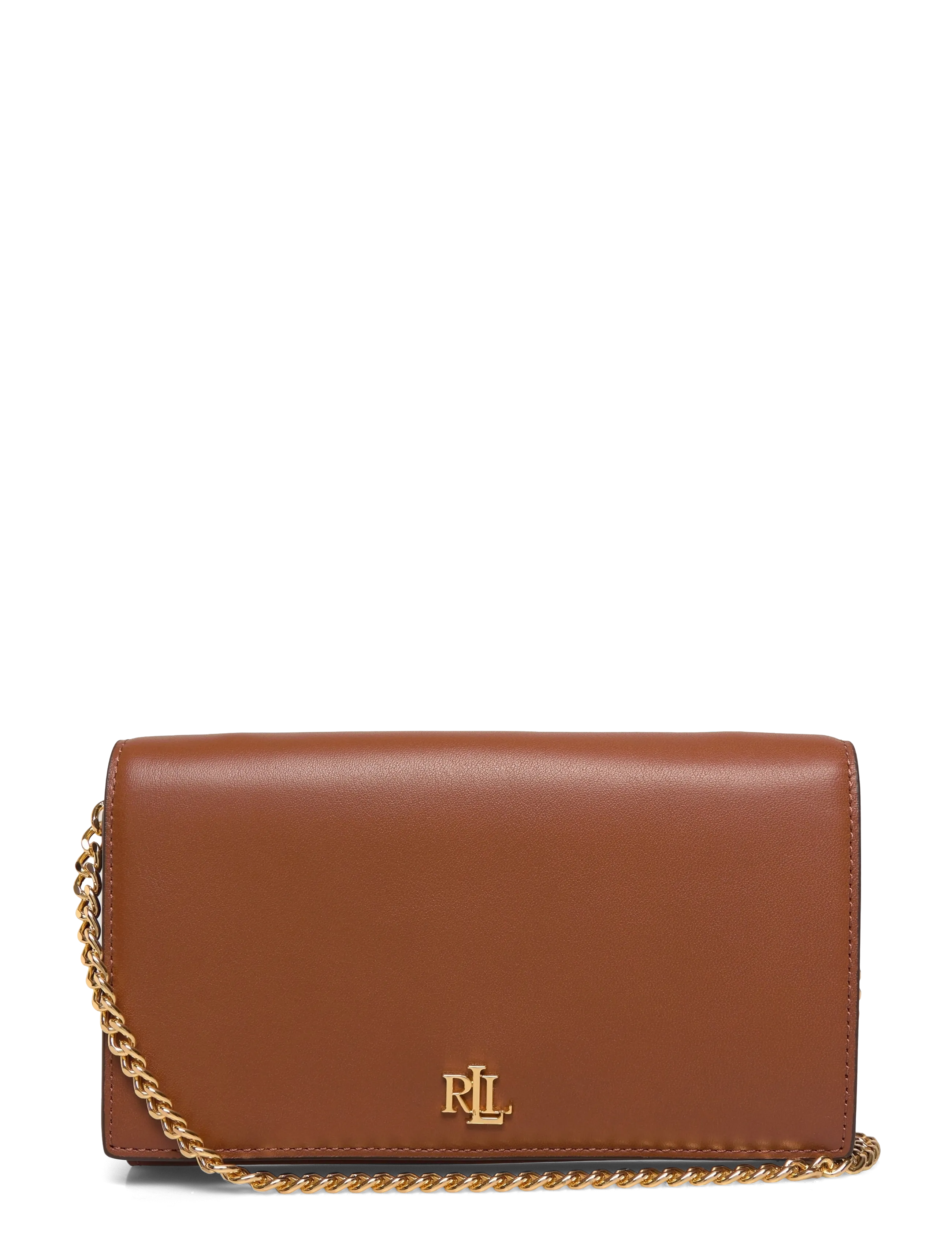 Lauren Ralph Lauren Leather Medium Adair II Crossbody - Crossbody Bags - LAUREN TAN / brown