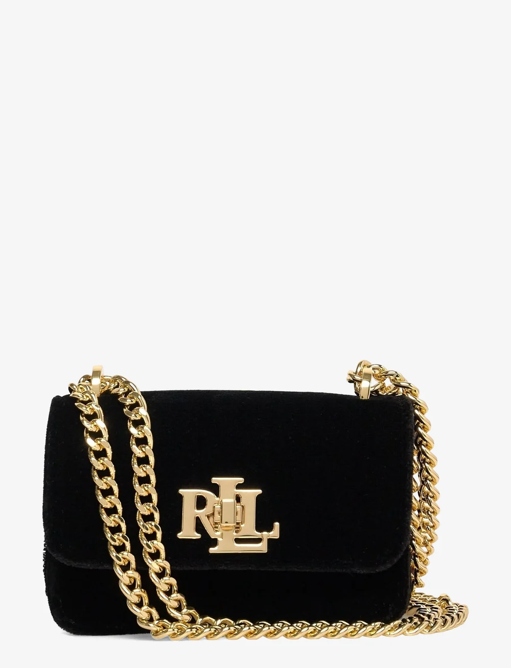 Lauren Ralph Lauren - Velvet Mini Sophee Pouch - speciella tillfällen - black - 0