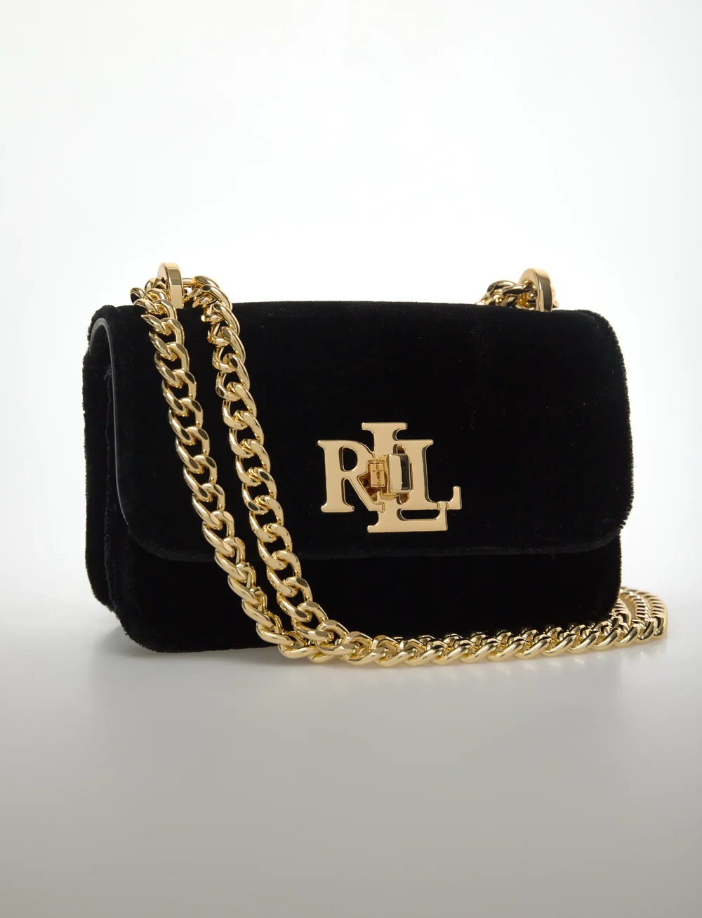 Lauren Ralph Lauren - Velvet Mini Sophee Pouch - speciella tillfällen - black - 3