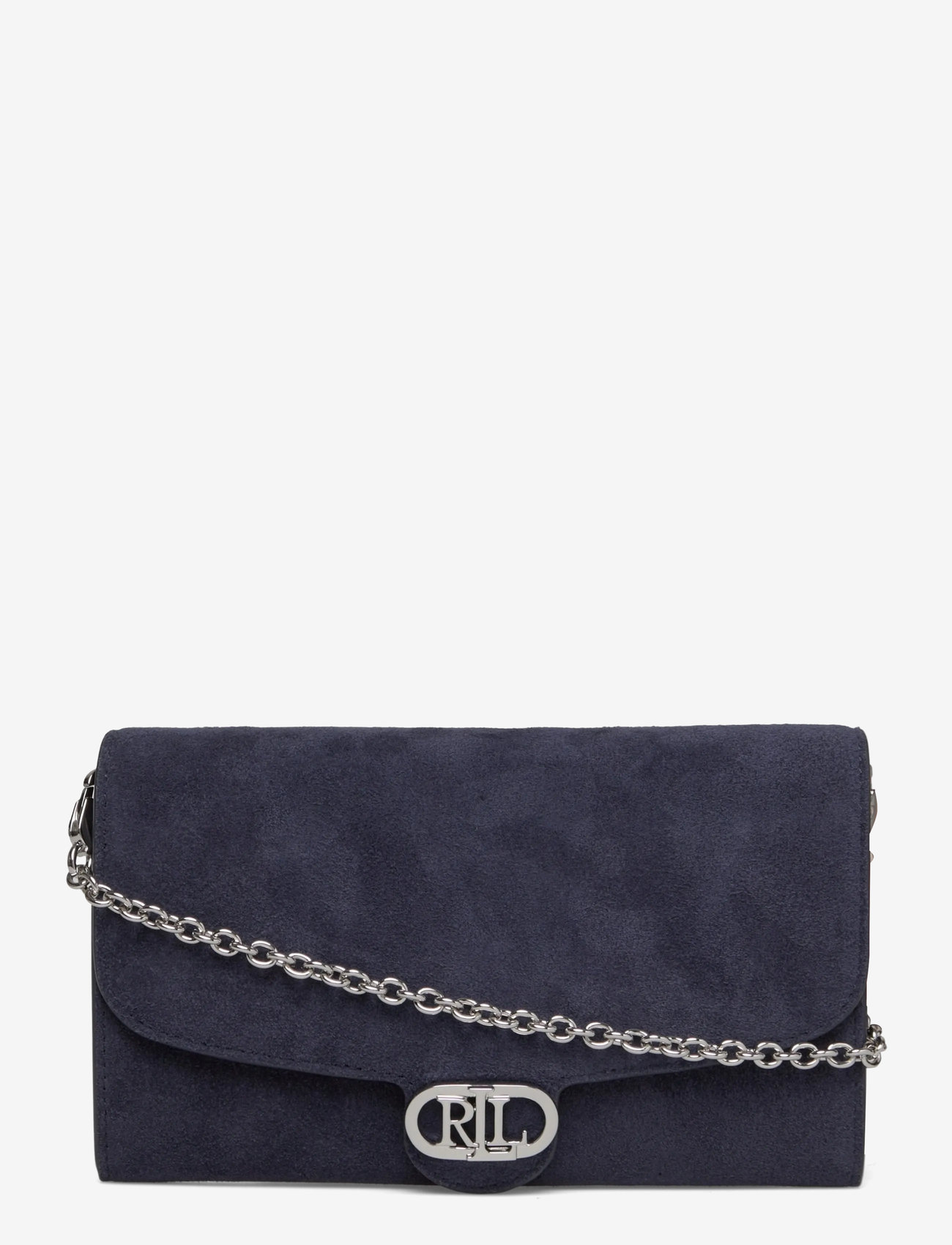 Lauren Ralph Lauren - Suede Medium Adair Crossbody - crossbody bags - lauren navy - 0