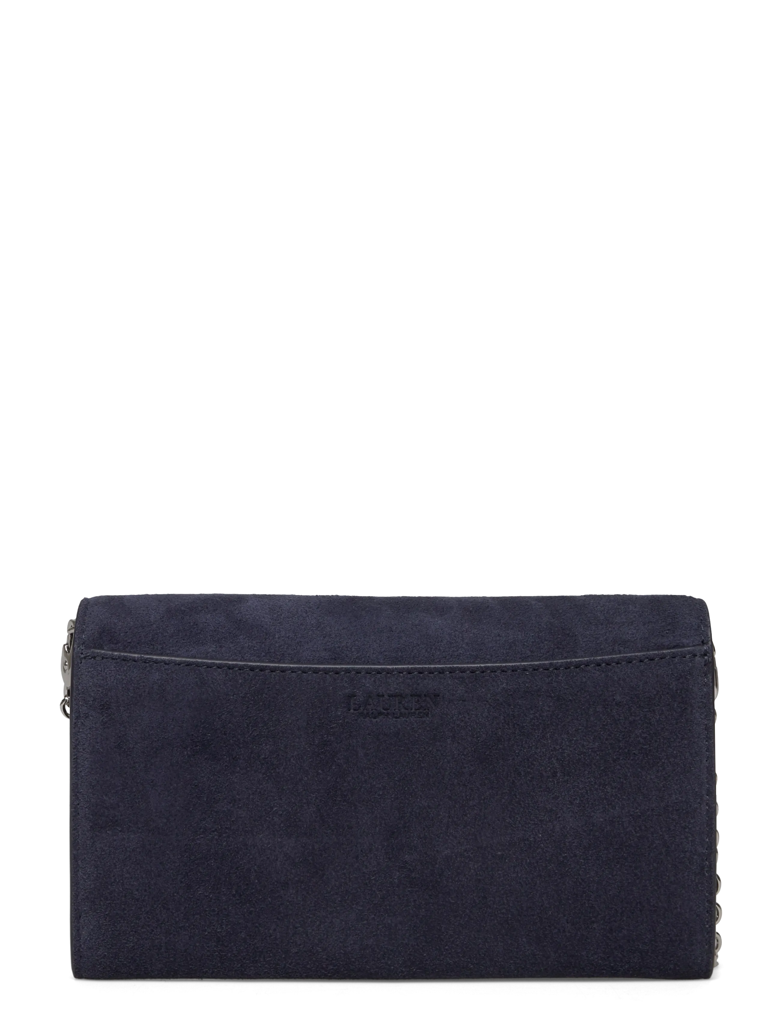 Lauren Ralph Lauren - Suede Medium Adair Crossbody - crossbody bags - lauren navy - 1