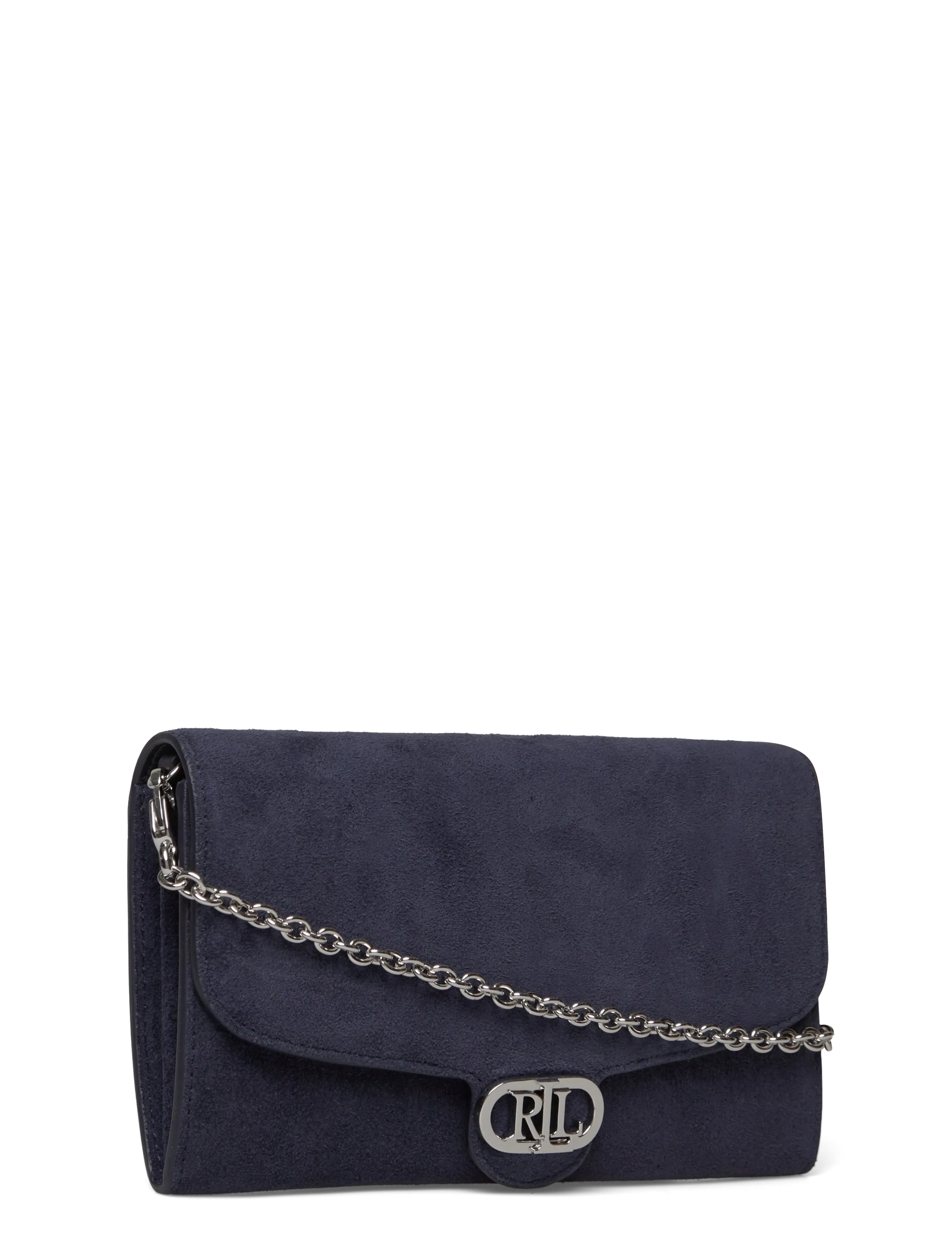 Lauren Ralph Lauren - Suede Medium Adair Crossbody - crossbody bags - lauren navy - 2