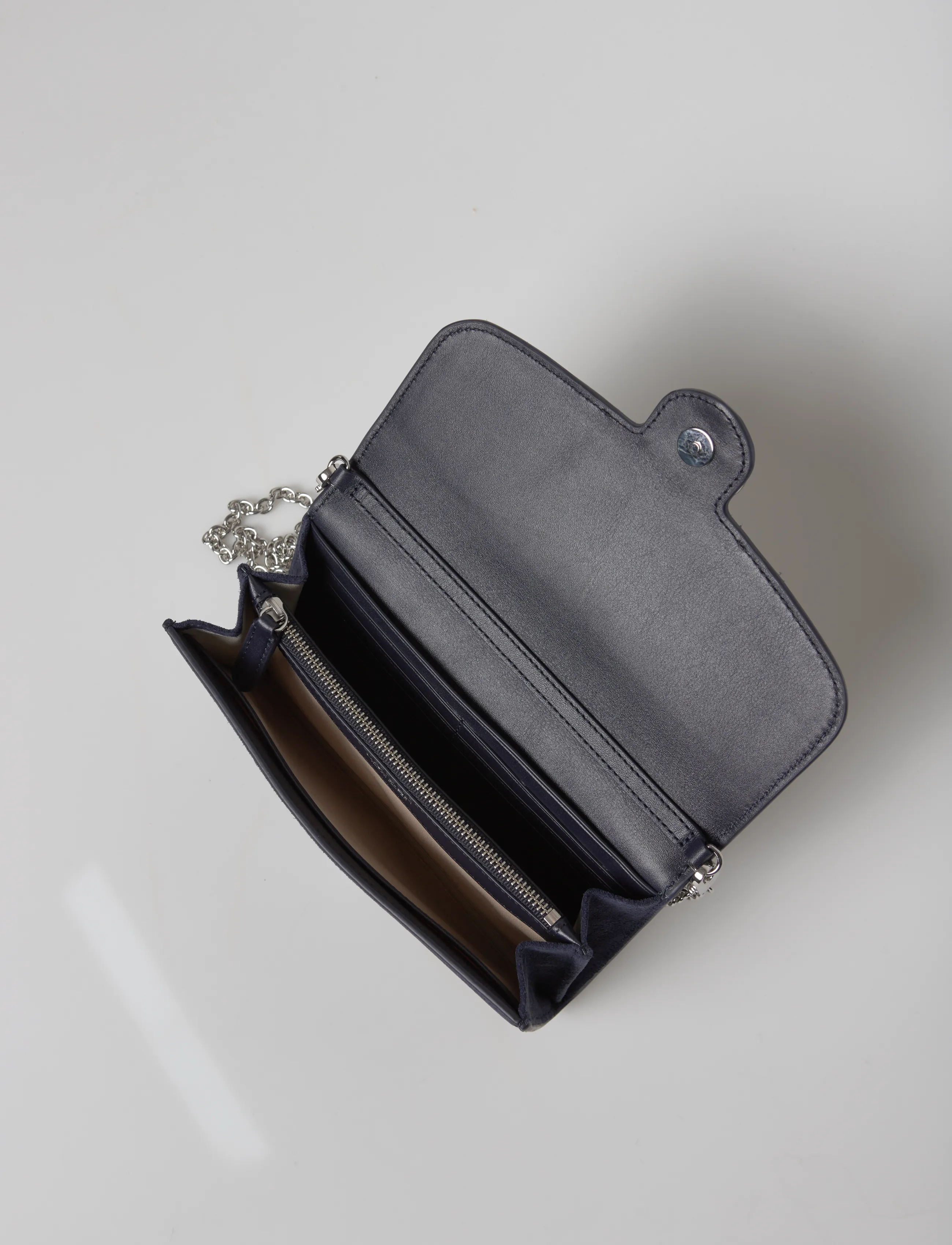 Lauren Ralph Lauren - Suede Medium Adair Crossbody - crossbody bags - lauren navy - 4