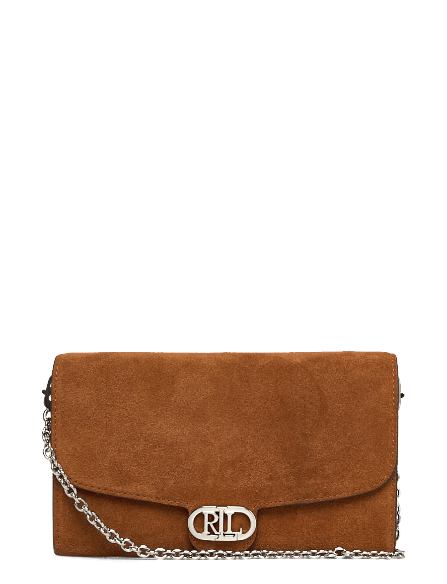 Lauren Ralph Lauren - Suede Medium Adair Crossbody - crossbody tassen - lauren tan - 0